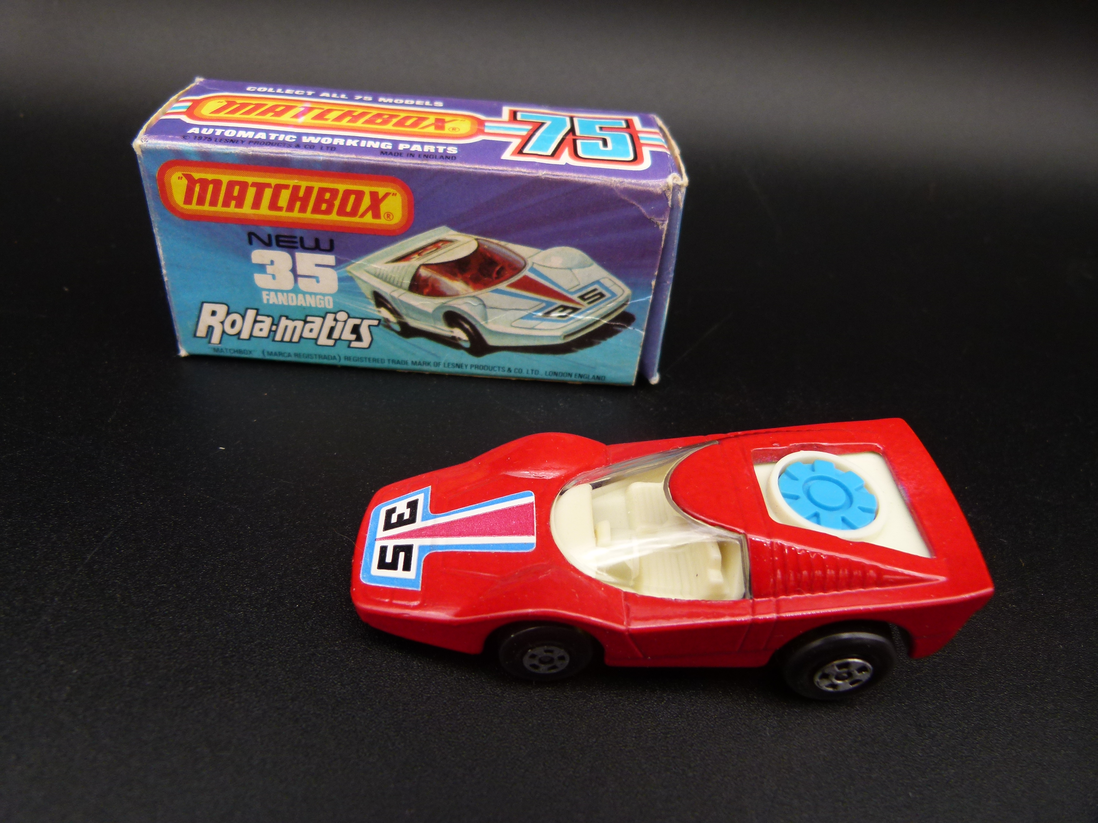 Matchbox Fandango 35 rot in OVP 1975