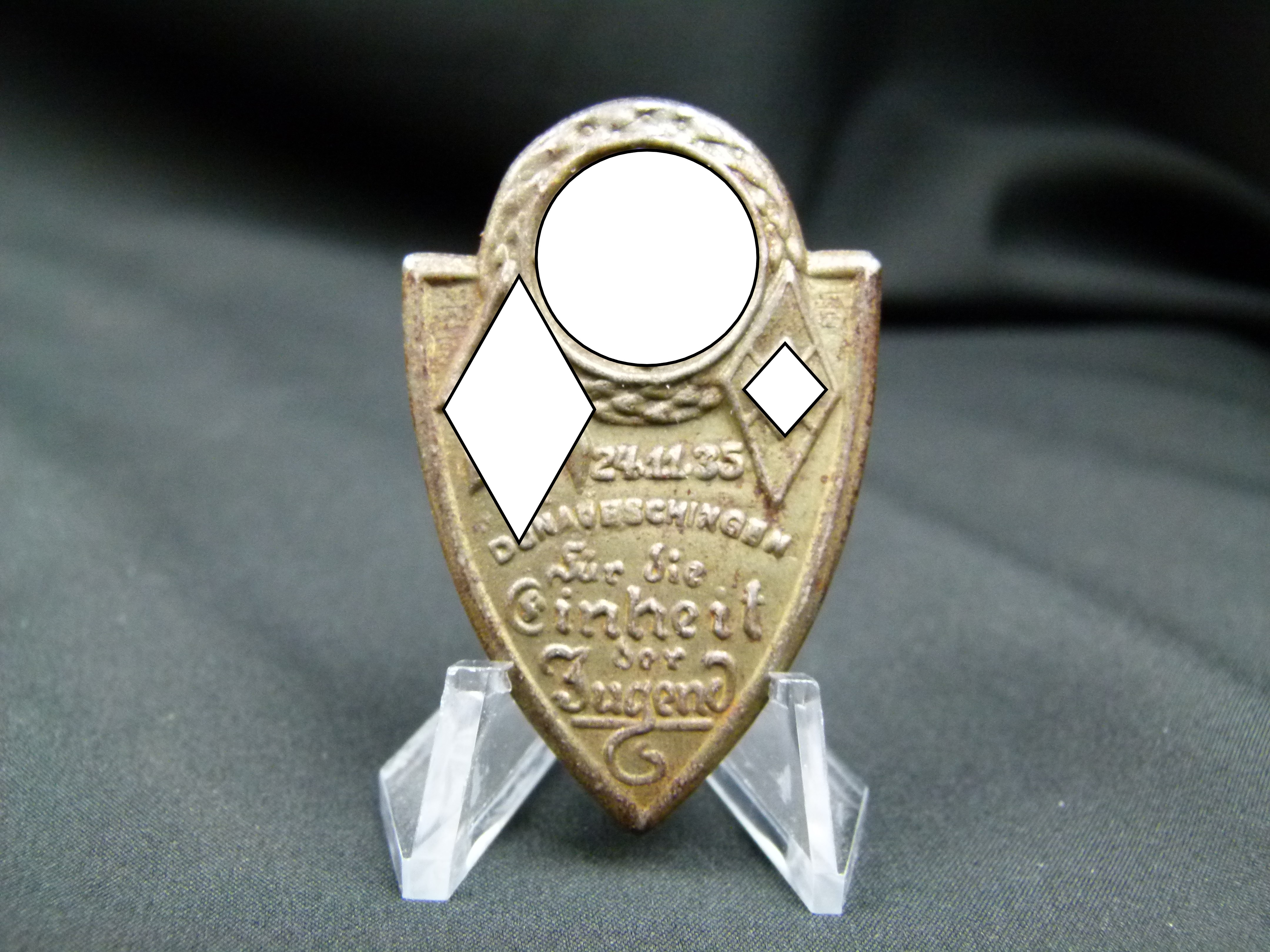 Tagungsabzeichen HJ und SA Donaueschingen 1935