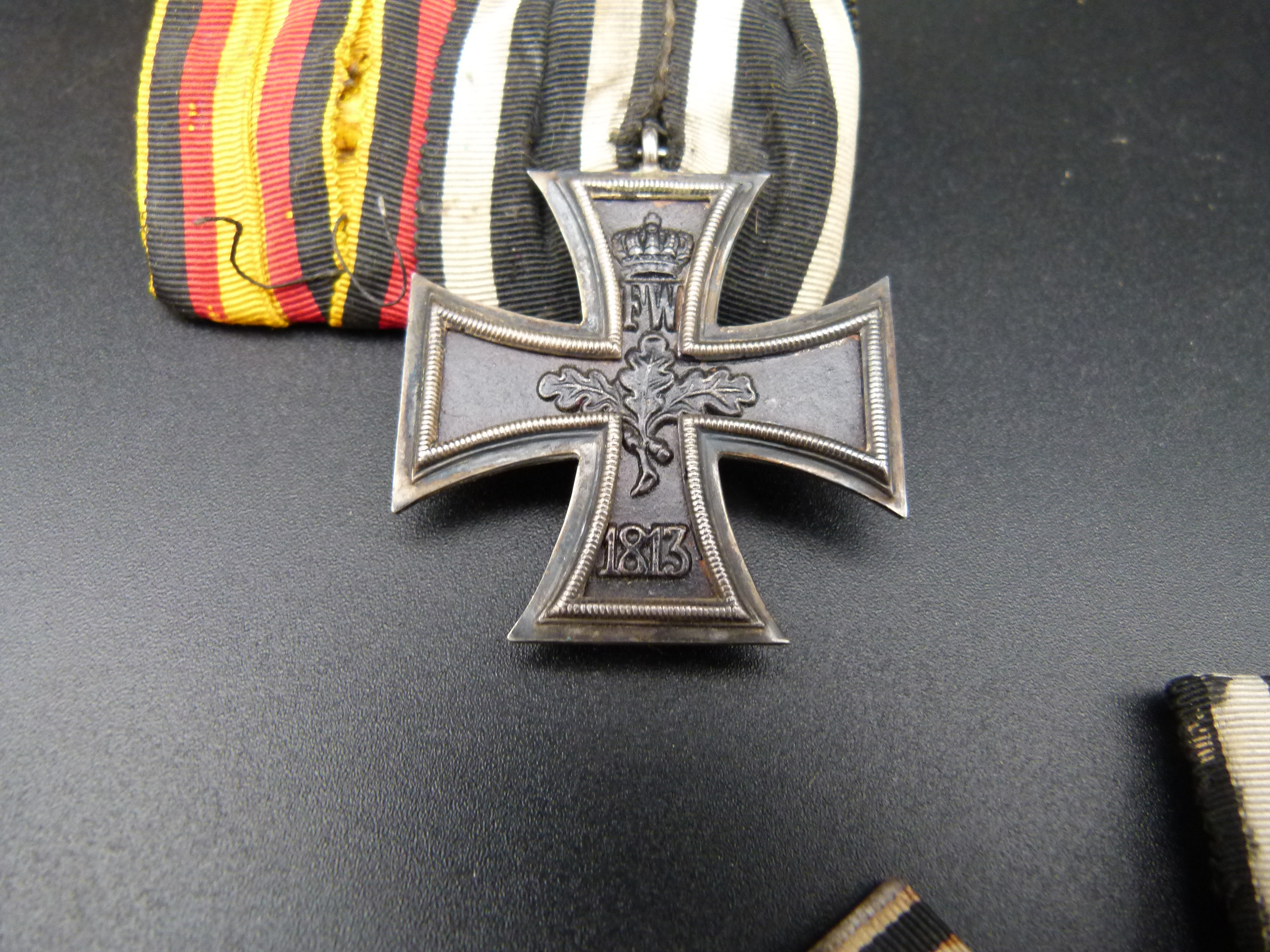 2er Ordensspange Reuss EK2 und Verdienstmedaille