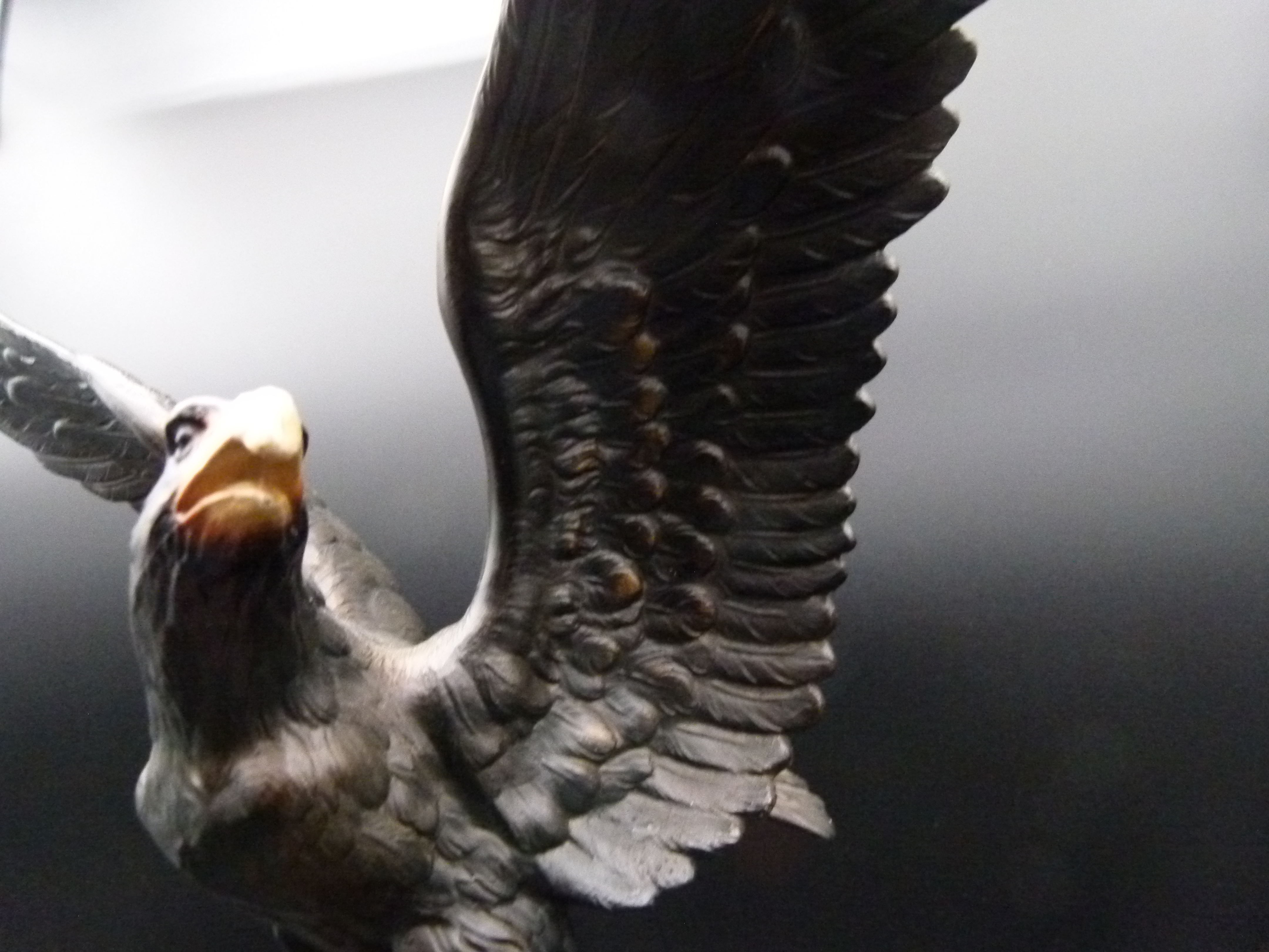 Große seltene Adler Bronce 40 cm hoch 5,8 kg Statur