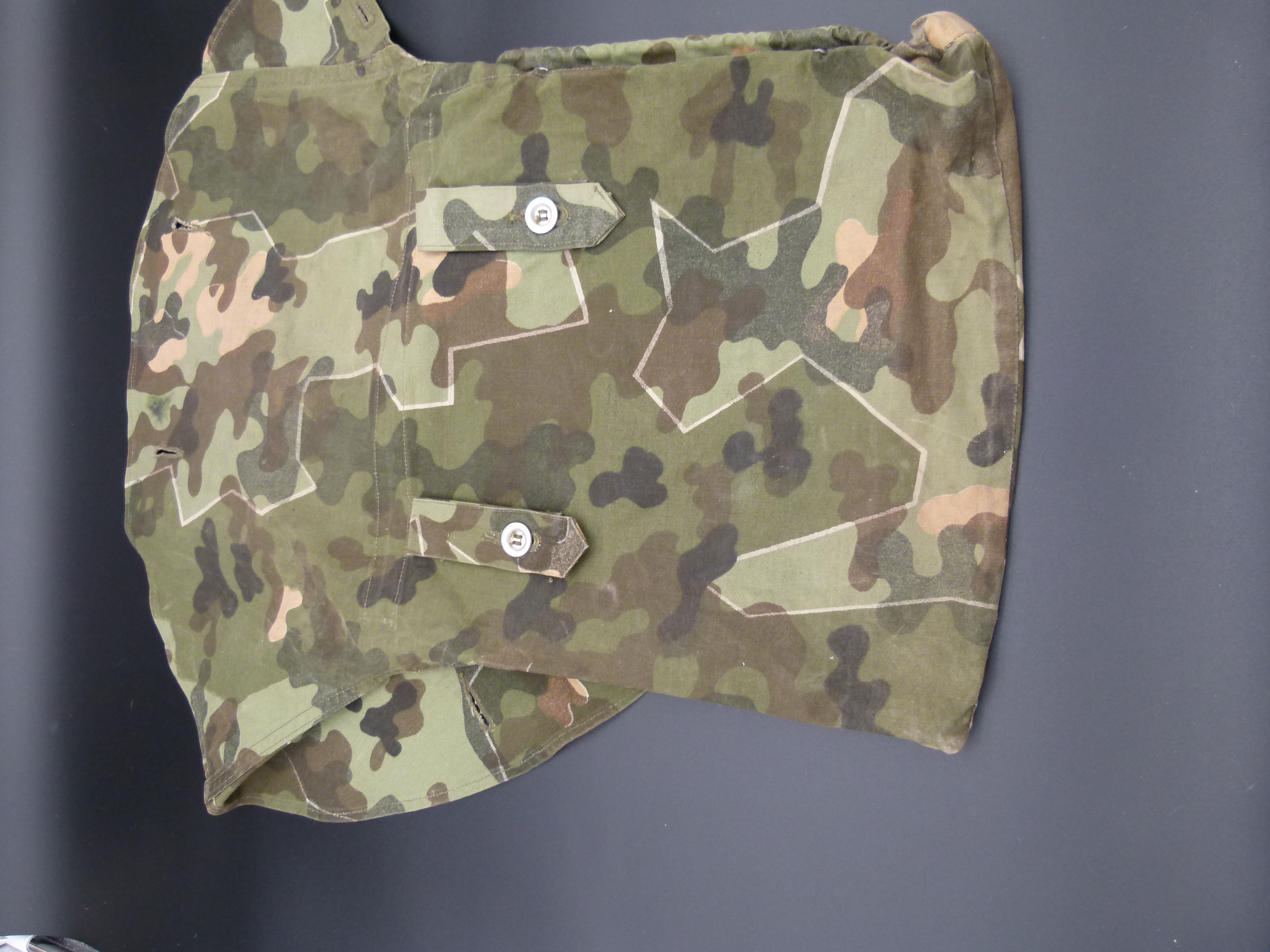  Amoebentarn Zeltbahn mit Tasche Bundeswehr 60er 