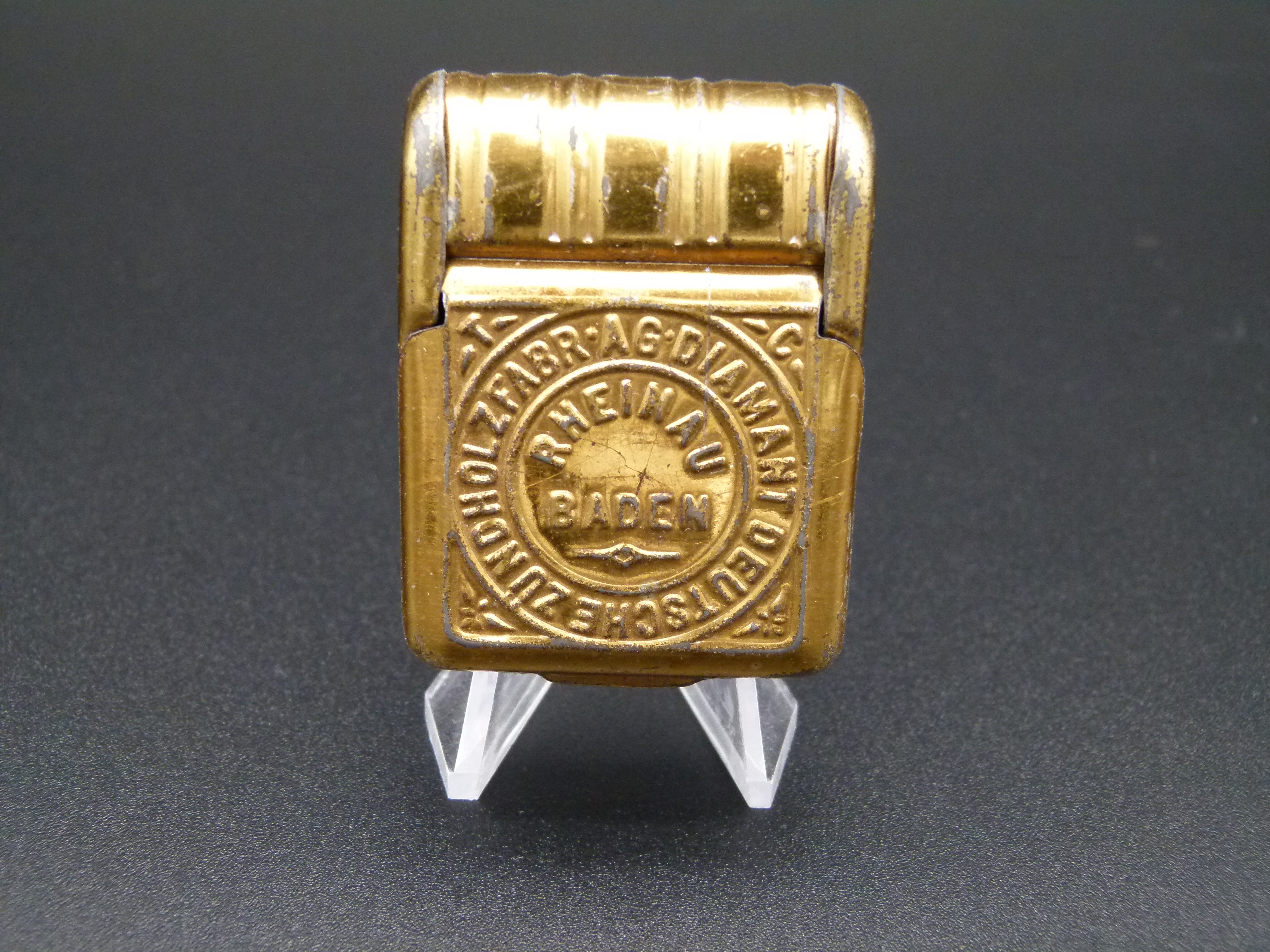 Antiker Zuendholzbehaelter Zuendholzfabrik Diamant