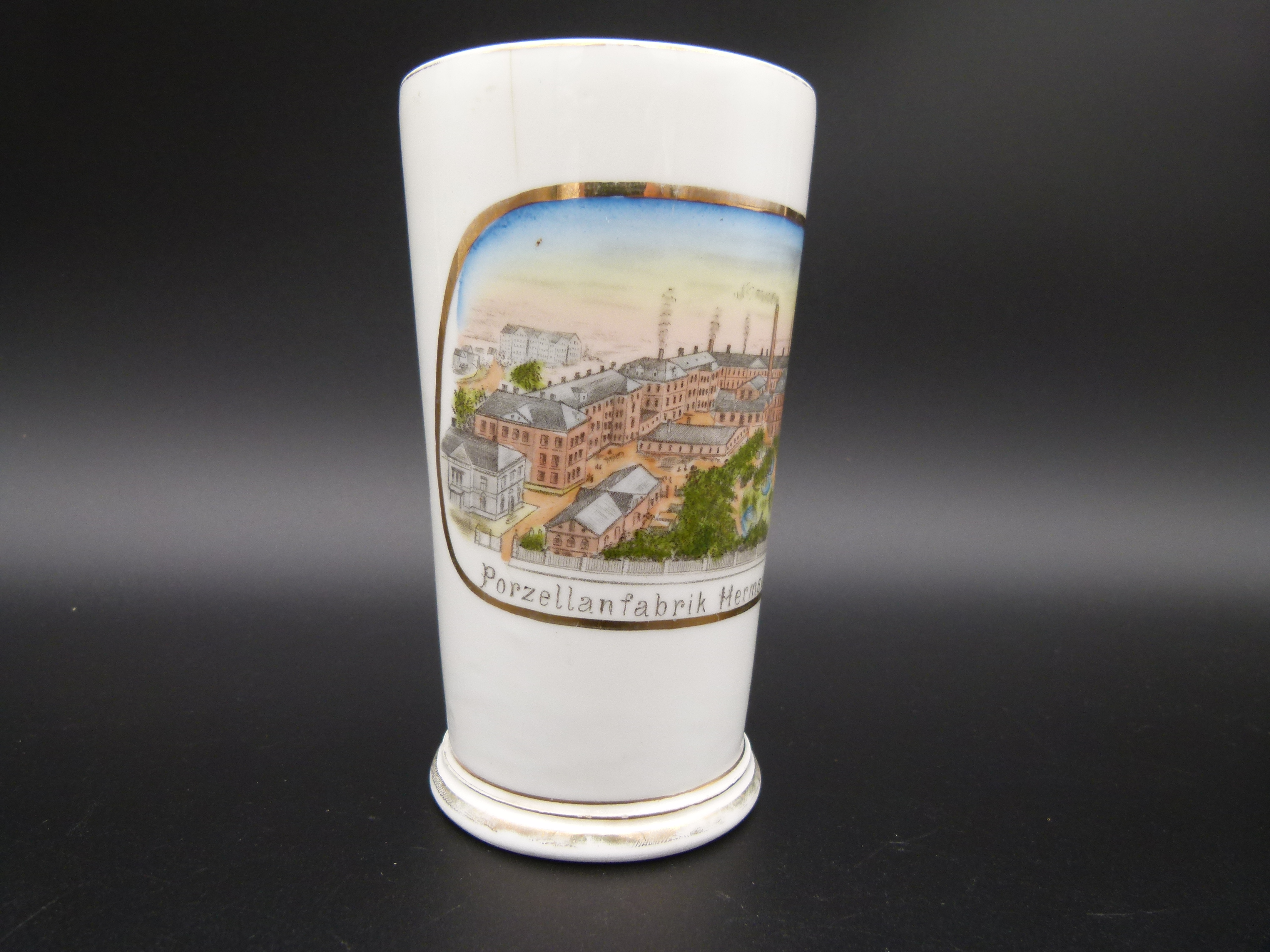 Antiker Becher Porzellanfabrik Hermsdorf S. A.