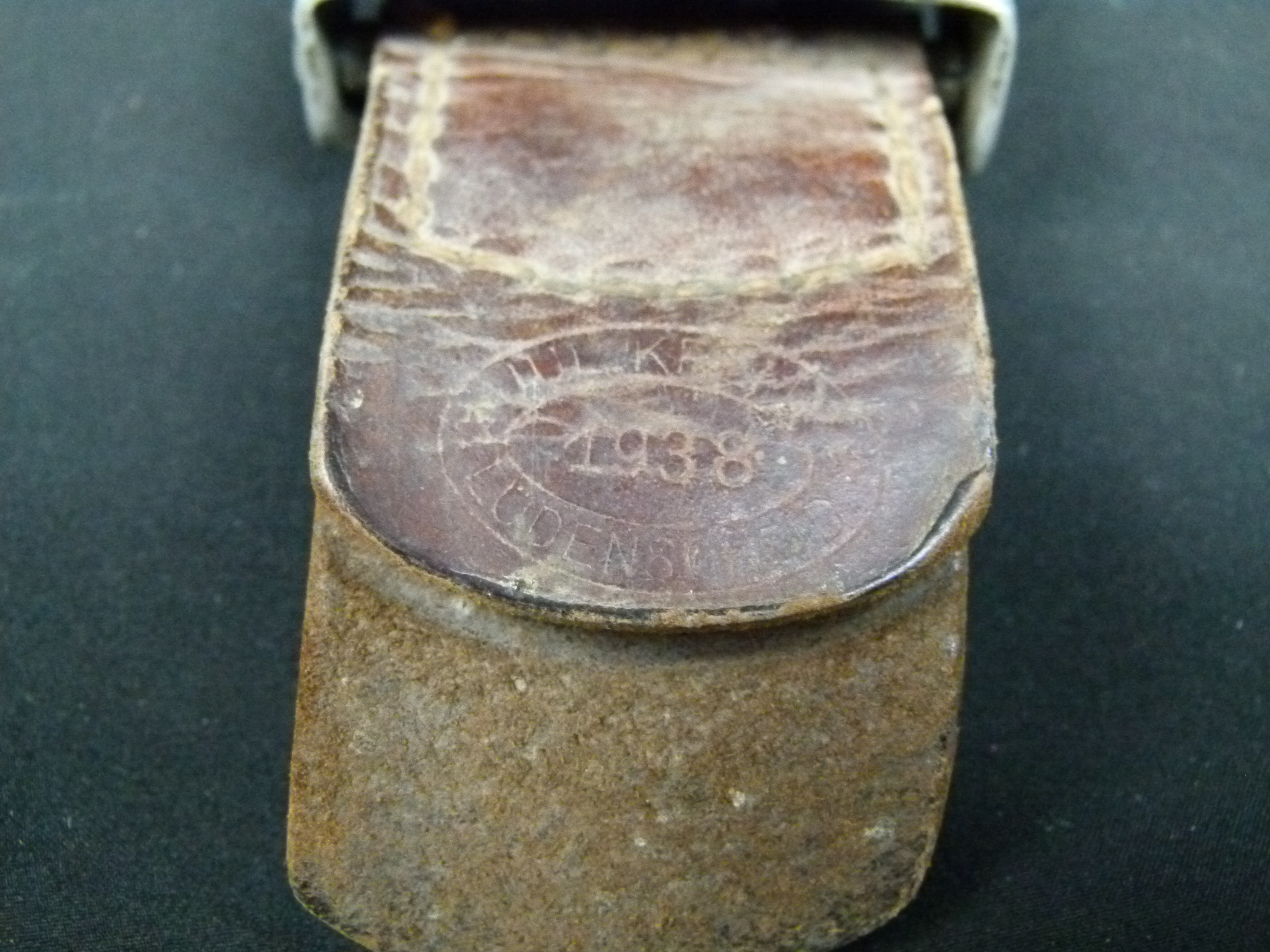  Koppelschloss Heer mit Lederwiderhalt Kremp 1938