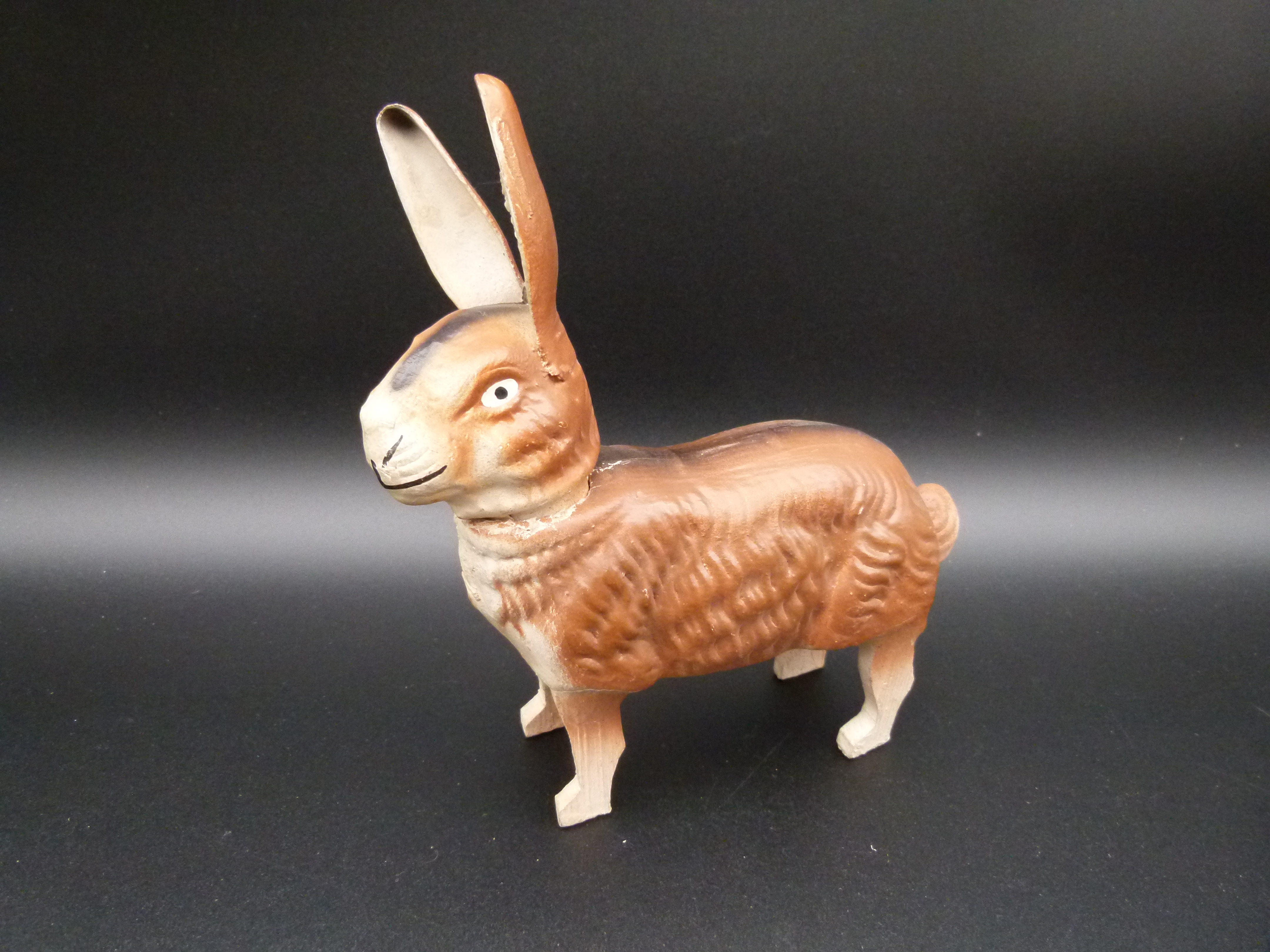 Antike Osterhasen Fuellbox aus Pappe Osterdeko