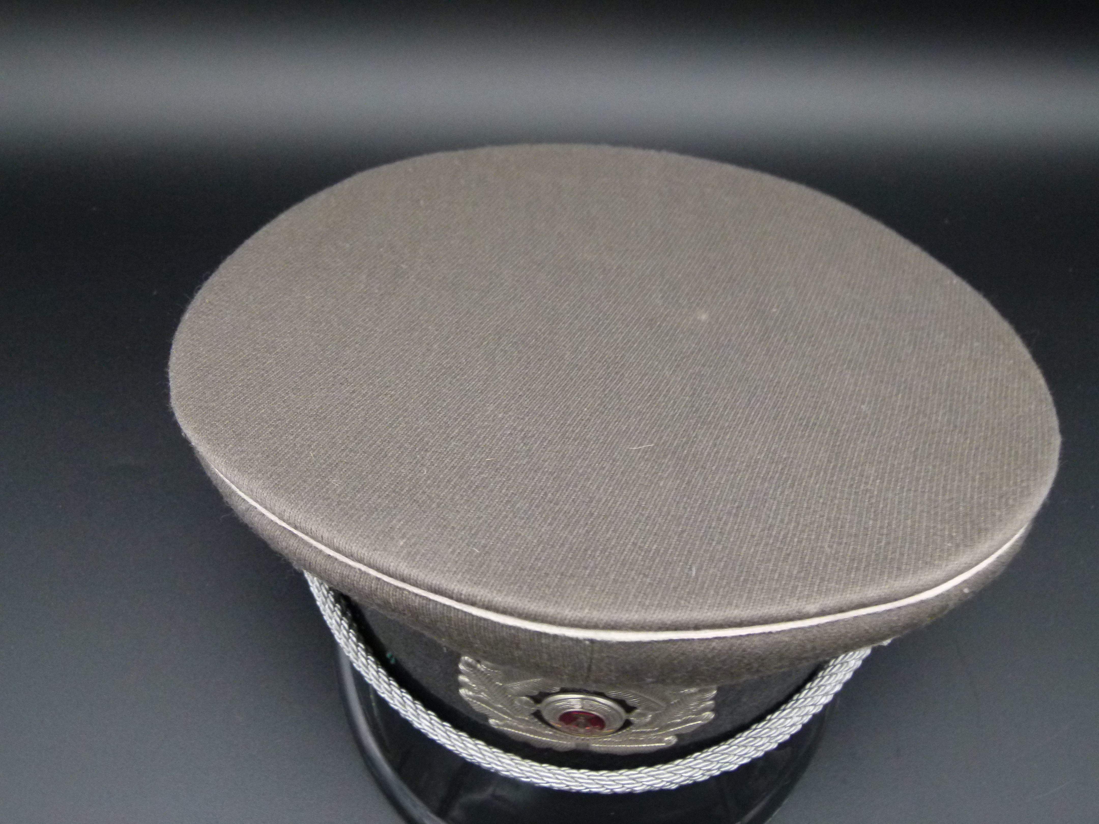 NVA Schirmmuetze Offz Infanterie 1856 A LASK Gr 55