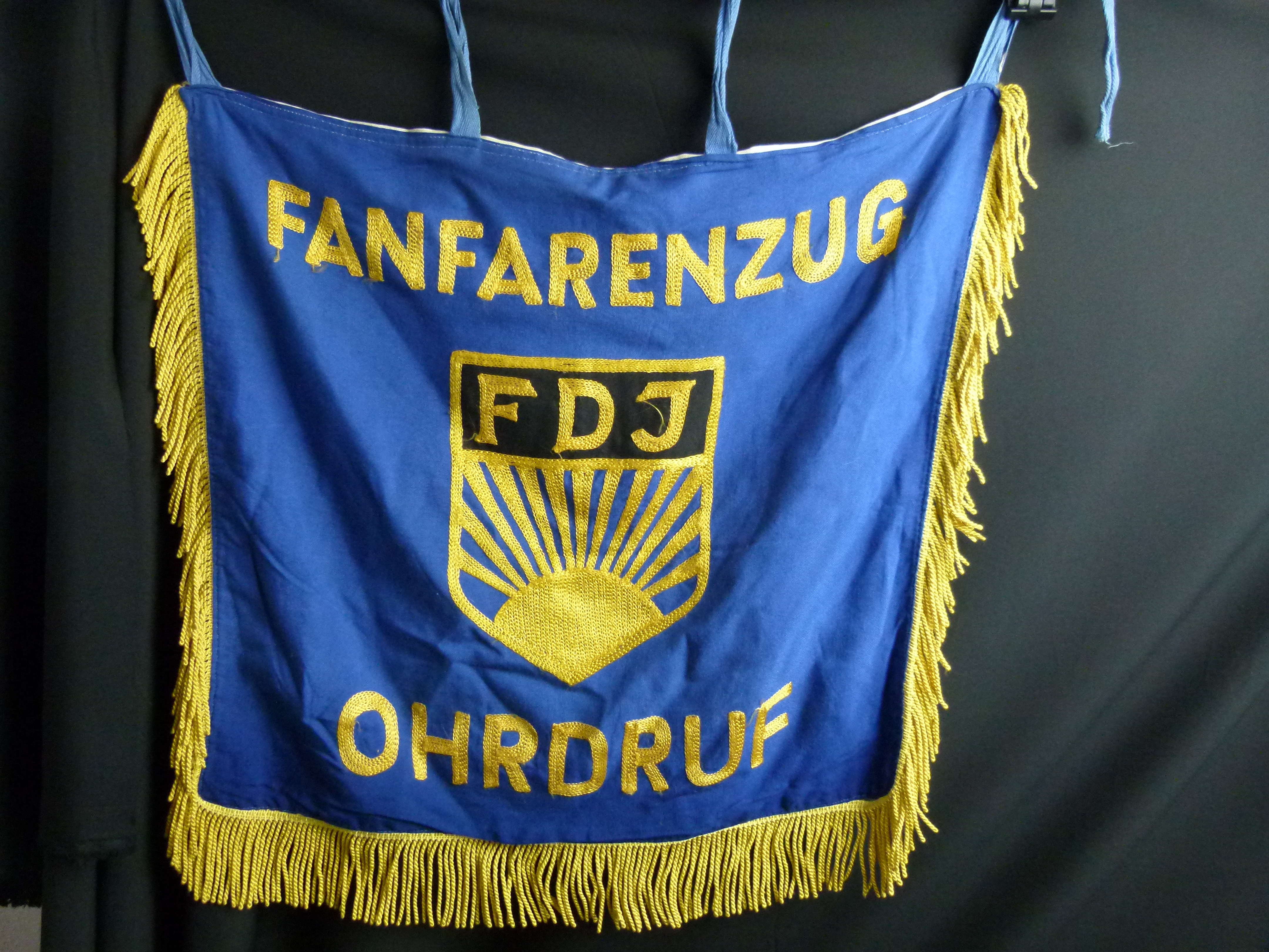  FDJ Fanfarenzug Ohrdruf Kurbelstickerei Tuch