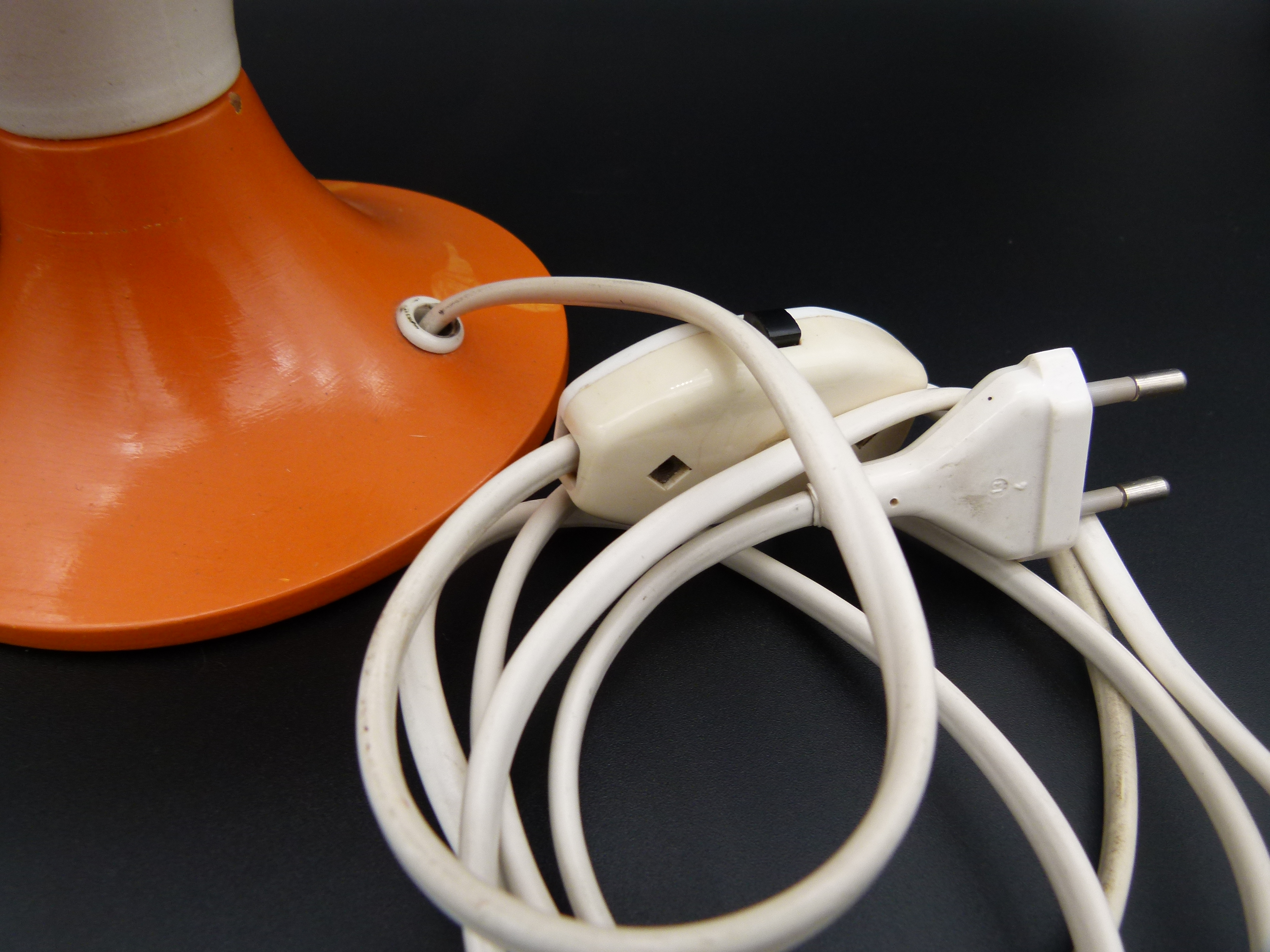 Space Age Ufo Tischlampe Orange 60er 70er