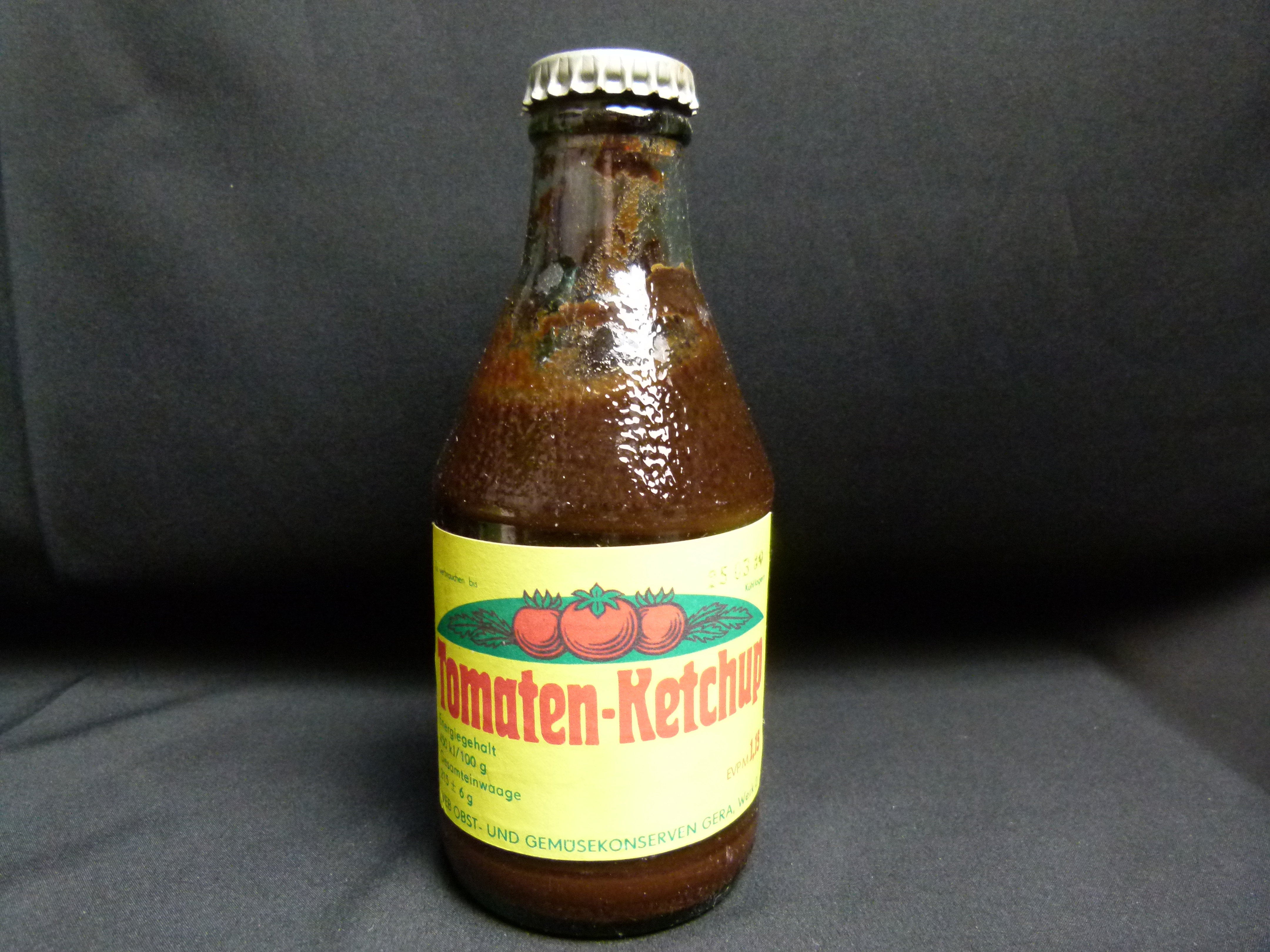 Original DDR Tomatenketchup VEB OGK Gera 1980