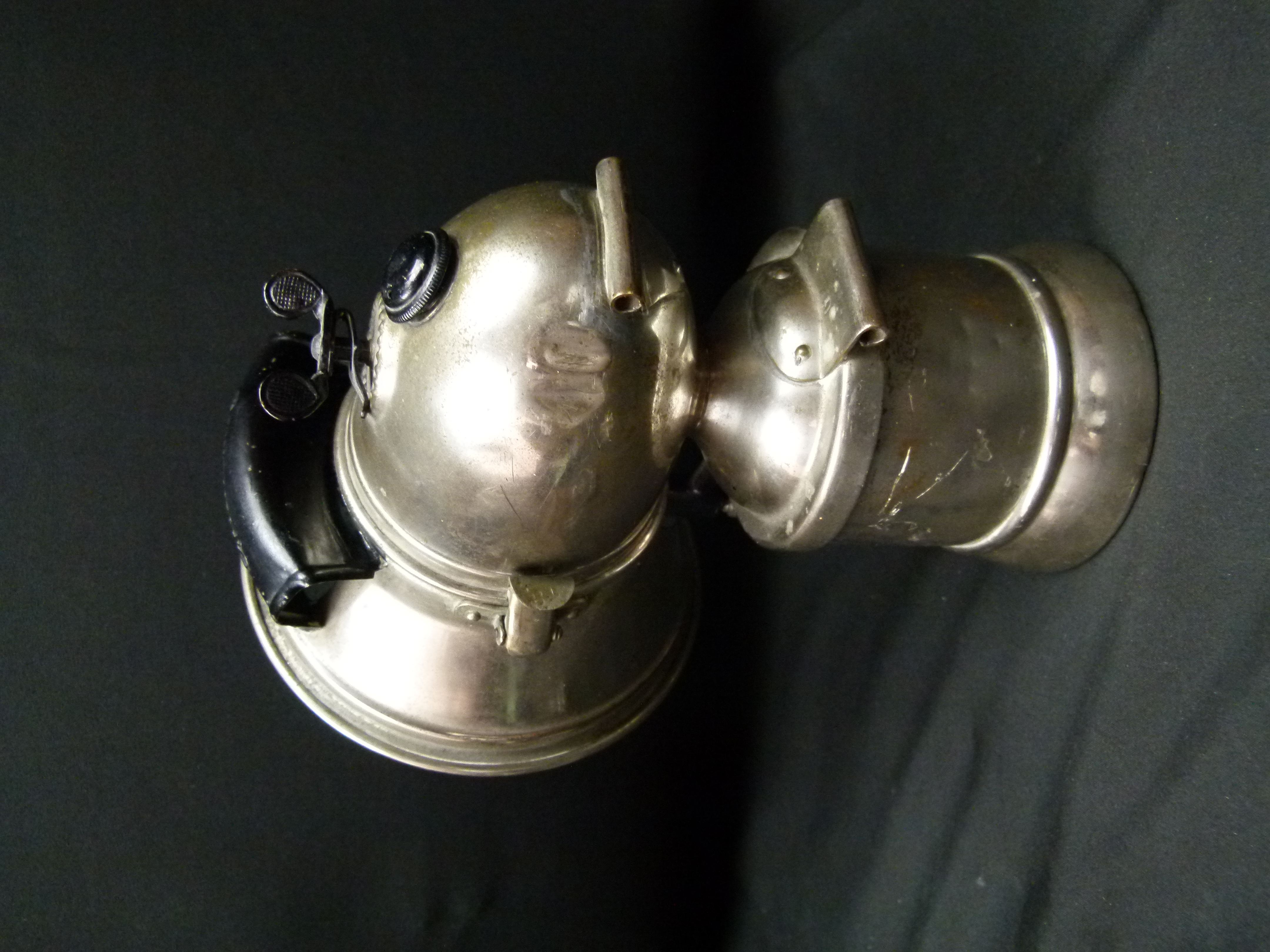 Antike Fahrradlampe Radsonne Carpidlampe