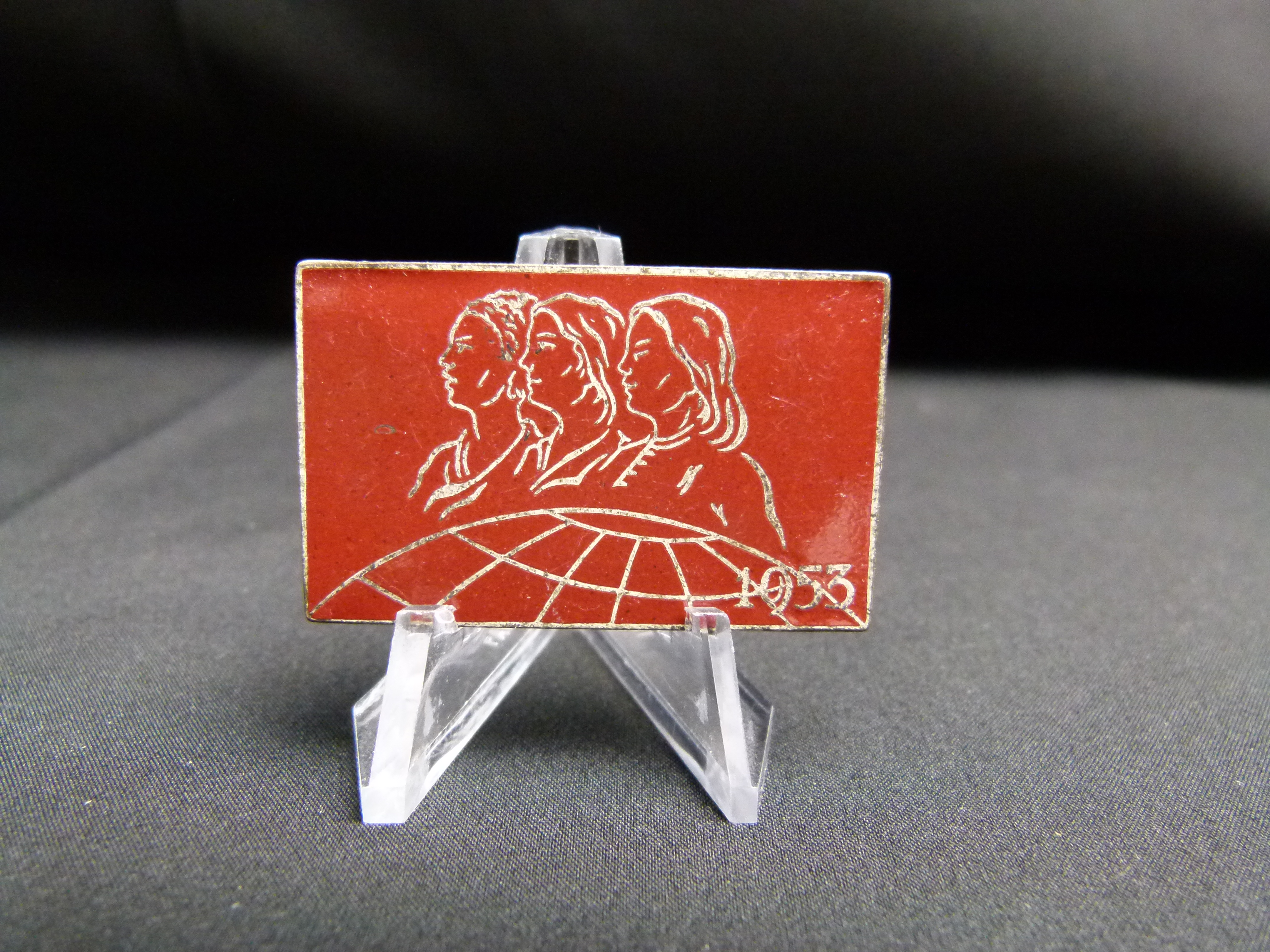 Emailliertes Abzeichen DDR 1953 Weltfestspiele