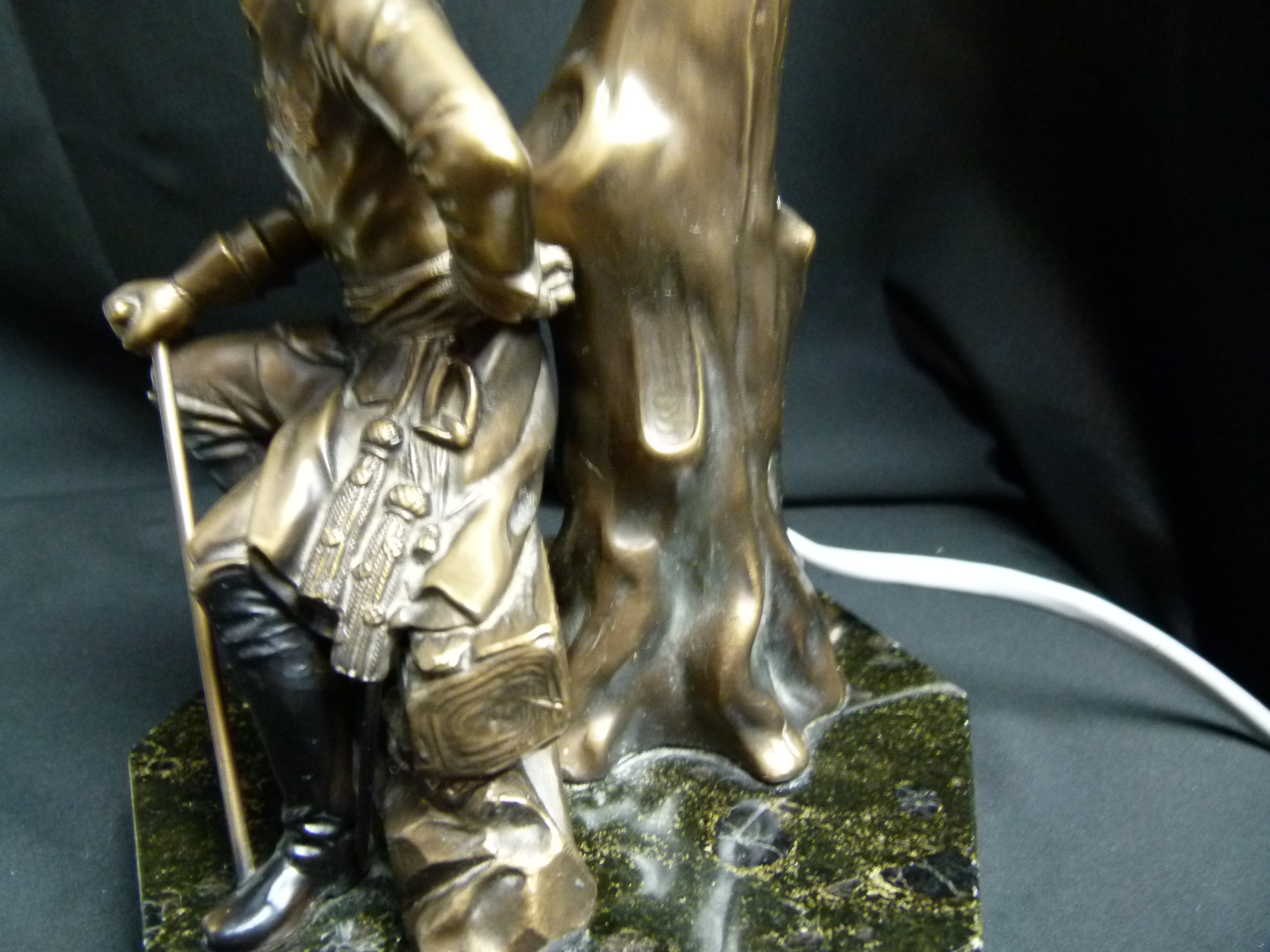 Große antike Schreibtischlampe Alter Fritz 