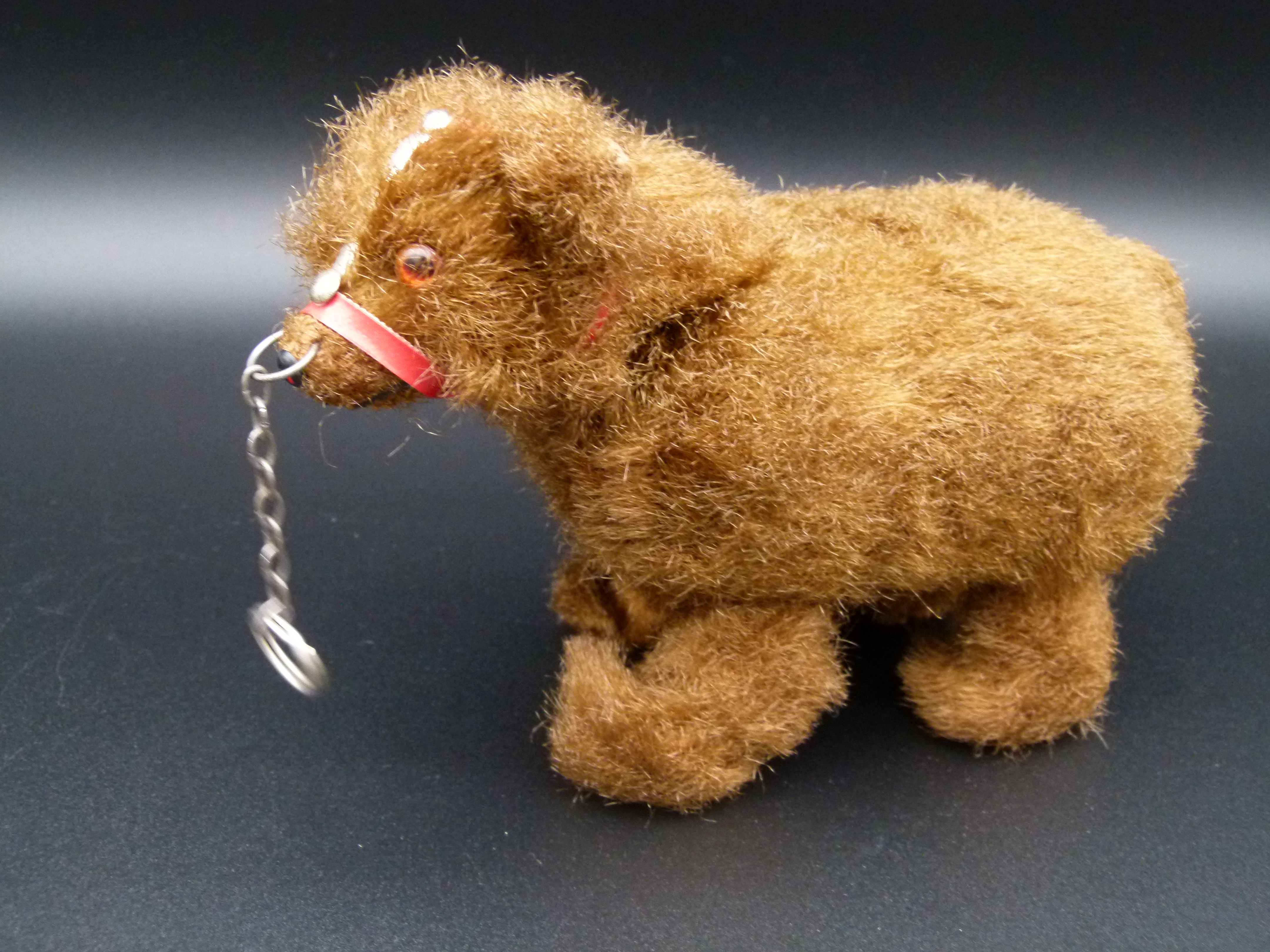 Antiker mechanischer Baer zum aufziehen Tanzbaer