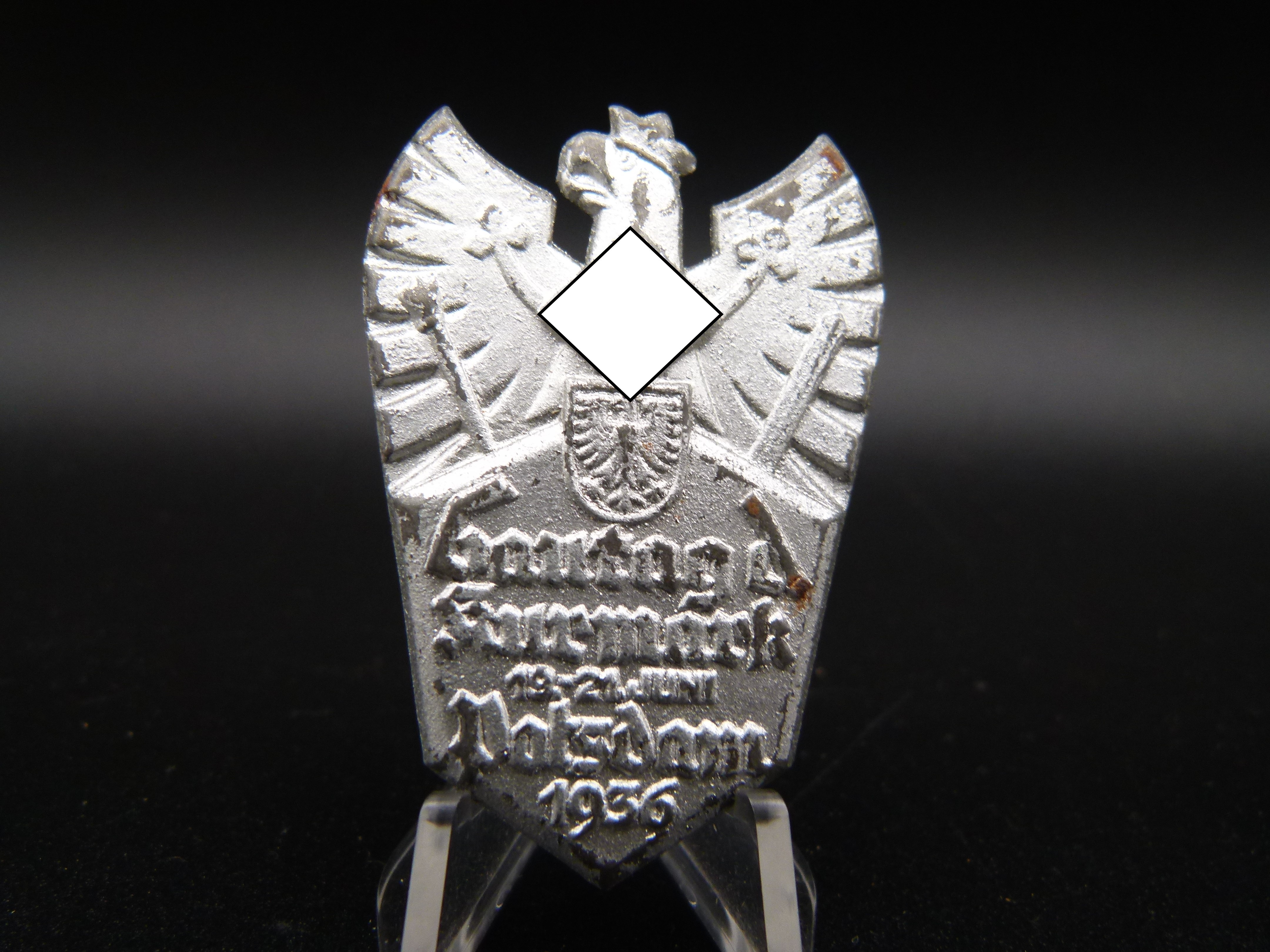 Gautag Kurmark Potsdam 1936 Tagungsabzeichen