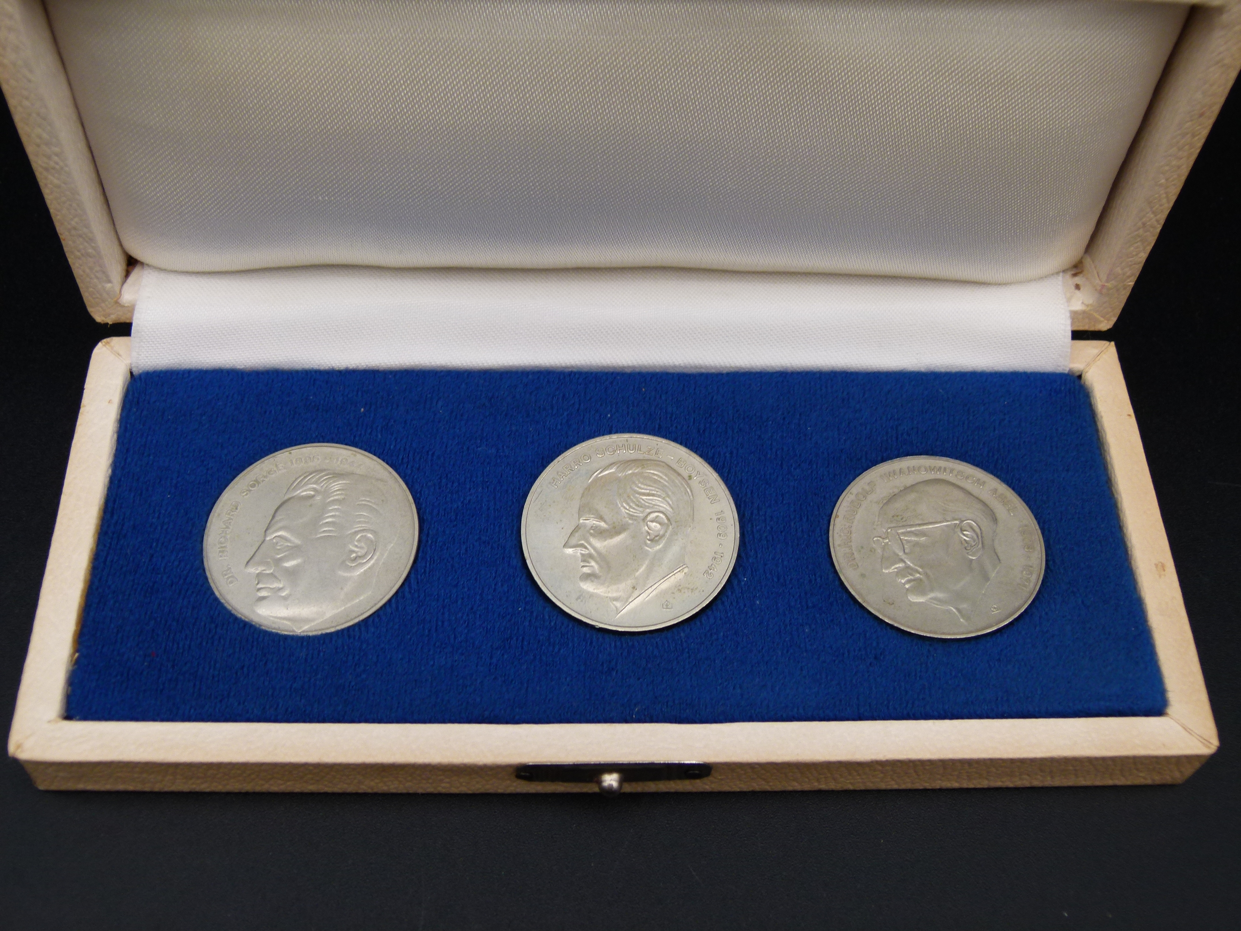 3 Medaillen MFS im Etui Ehrengeschenk Stasi