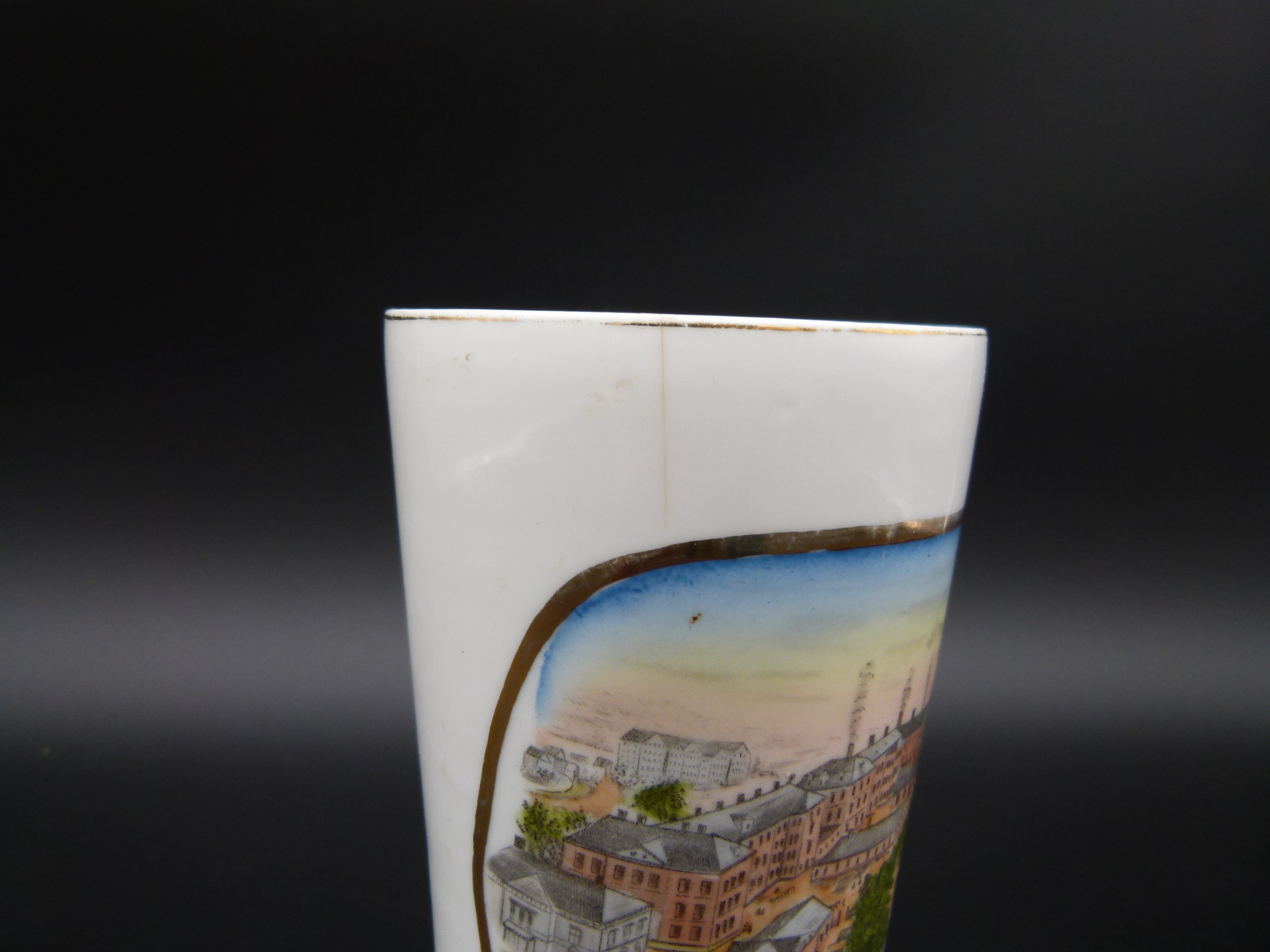 Antiker Becher Porzellanfabrik Hermsdorf S. A.Antiker Becher Porzellanfabrik Hermsdorf S. A.