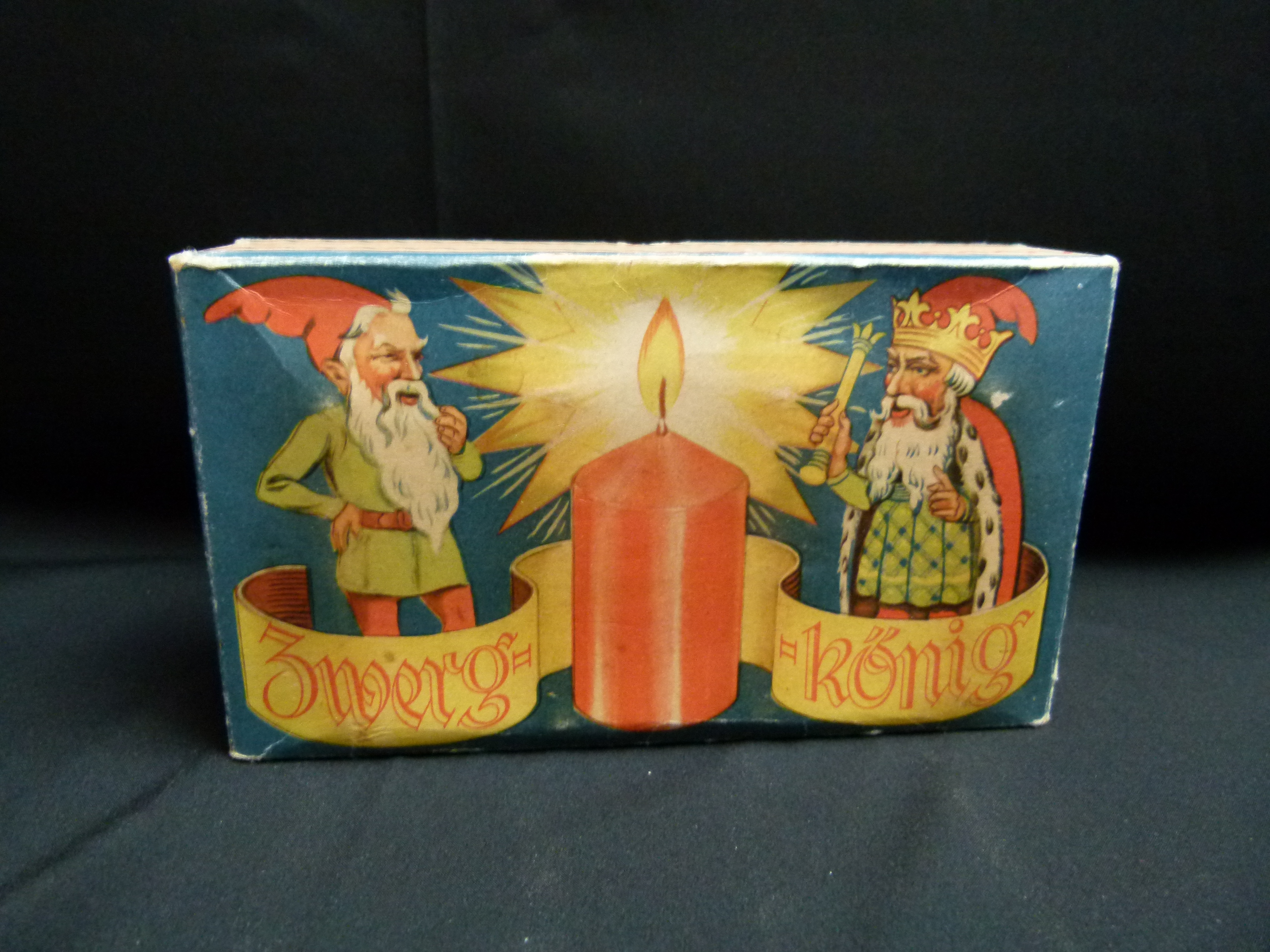 4 Rauchtischkerzen in OVP Zwergkoenig