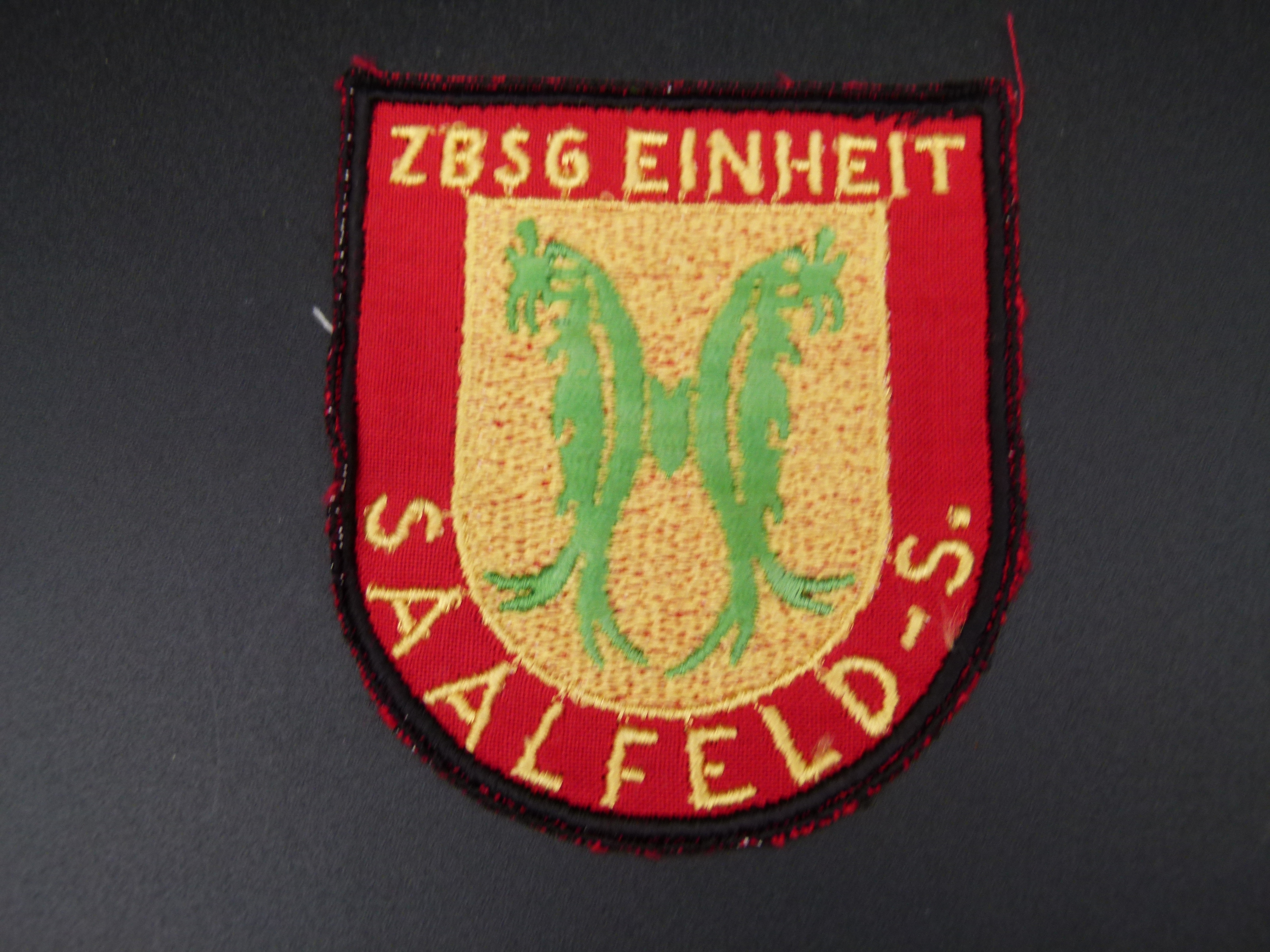 Trikott Aufnaeher DDR ZBSG Einheit Saalfeld