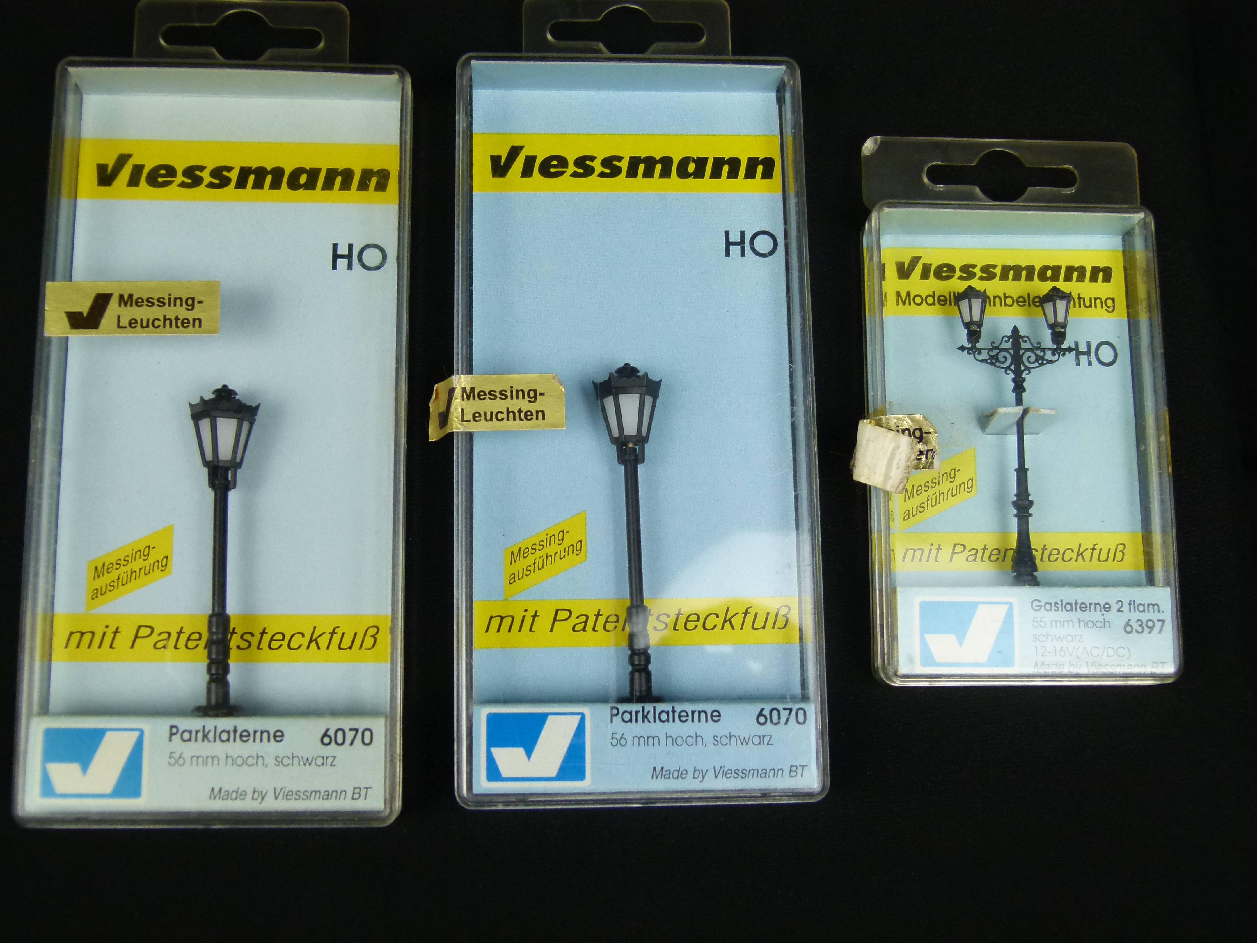 H0-Parklaternen-Viessmann-Konvolut-Eisenbahn