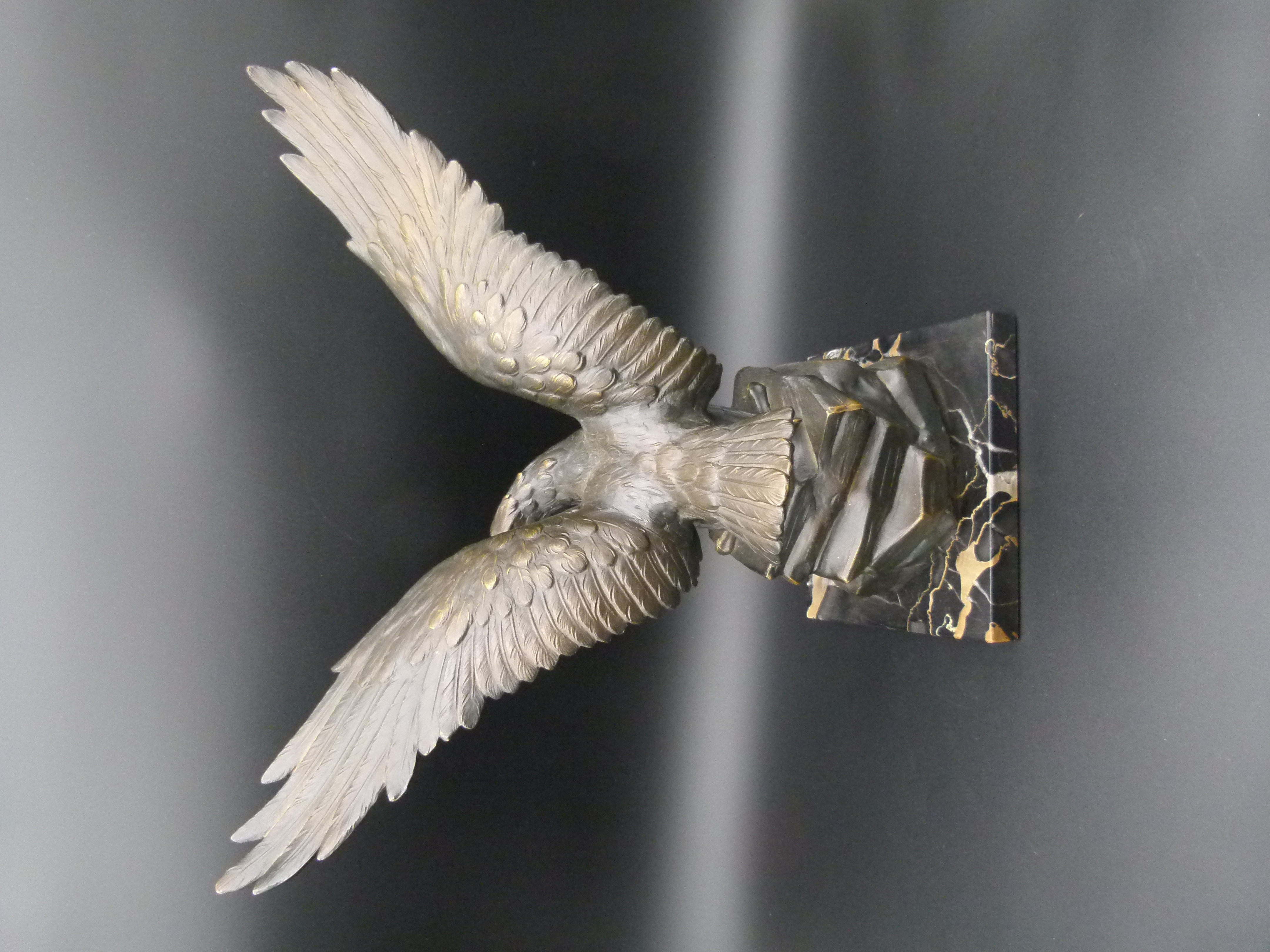 Große seltene Adler Bronce 40 cm hoch 5,8 kg Statur