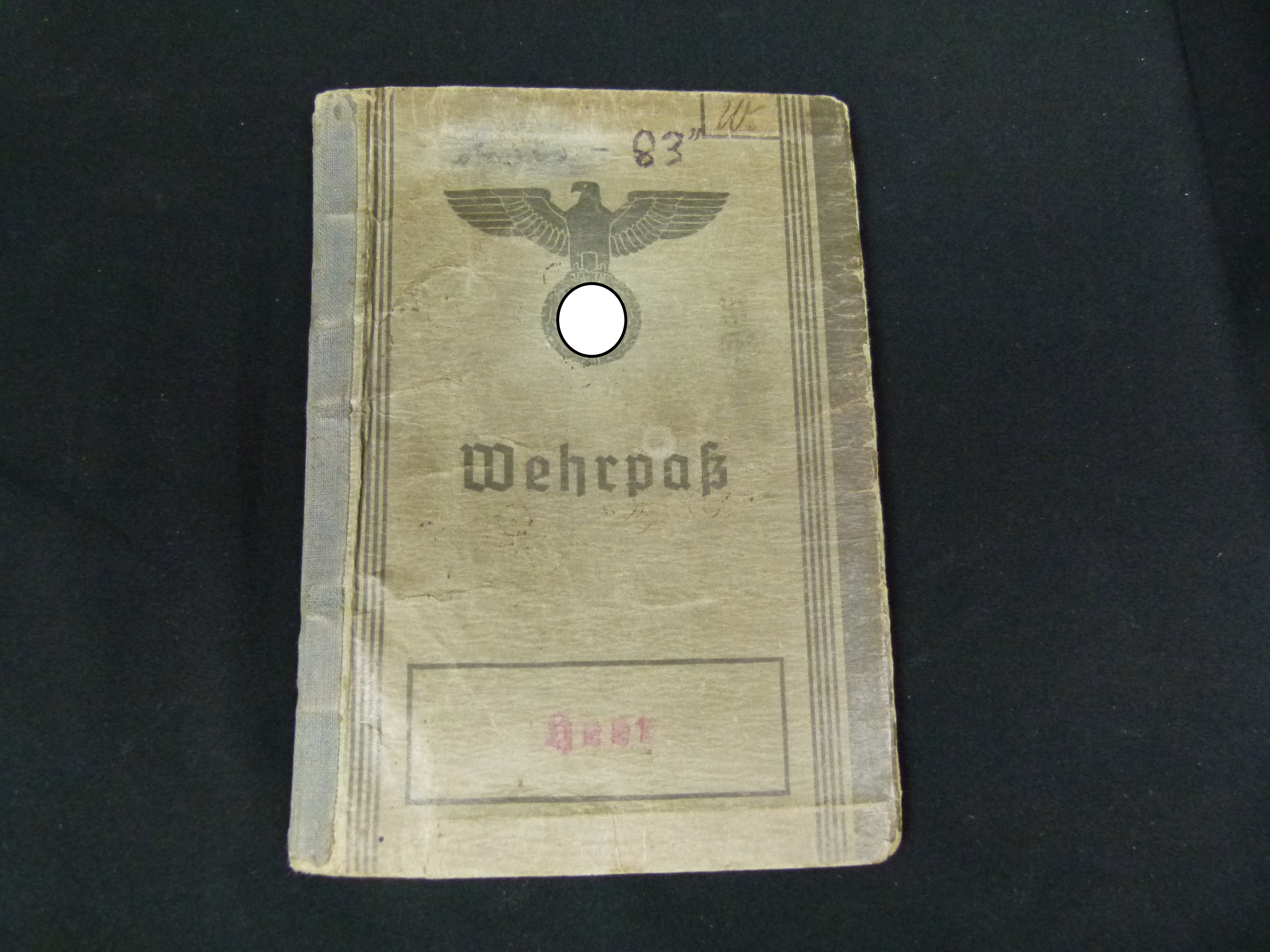 Wehrpaß Inf. Pz.-Jaeg. Ers. Komp. 491Litauer Memel
