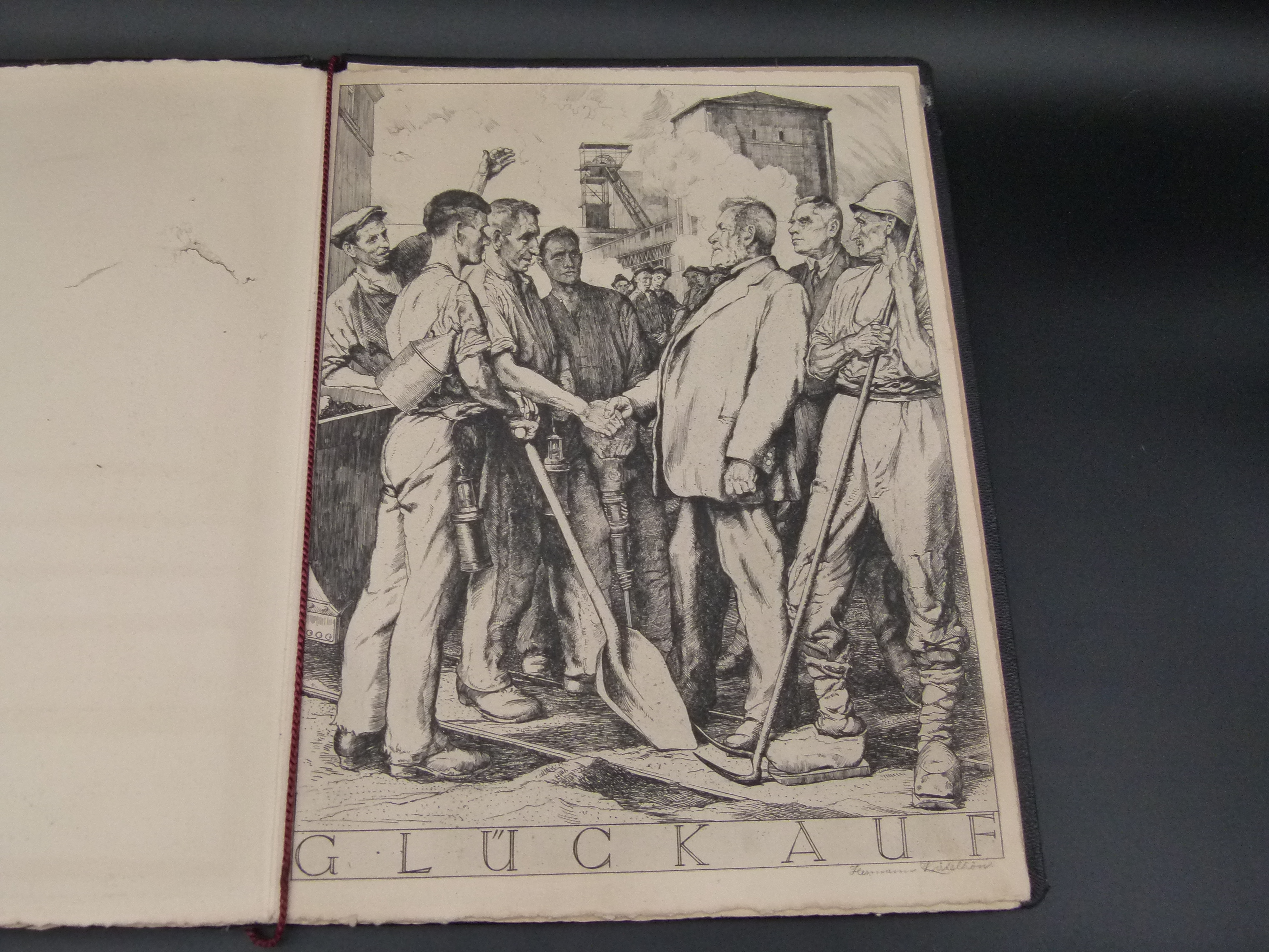 Urkunde Verband der Bergbau Industriearbeiter 1907