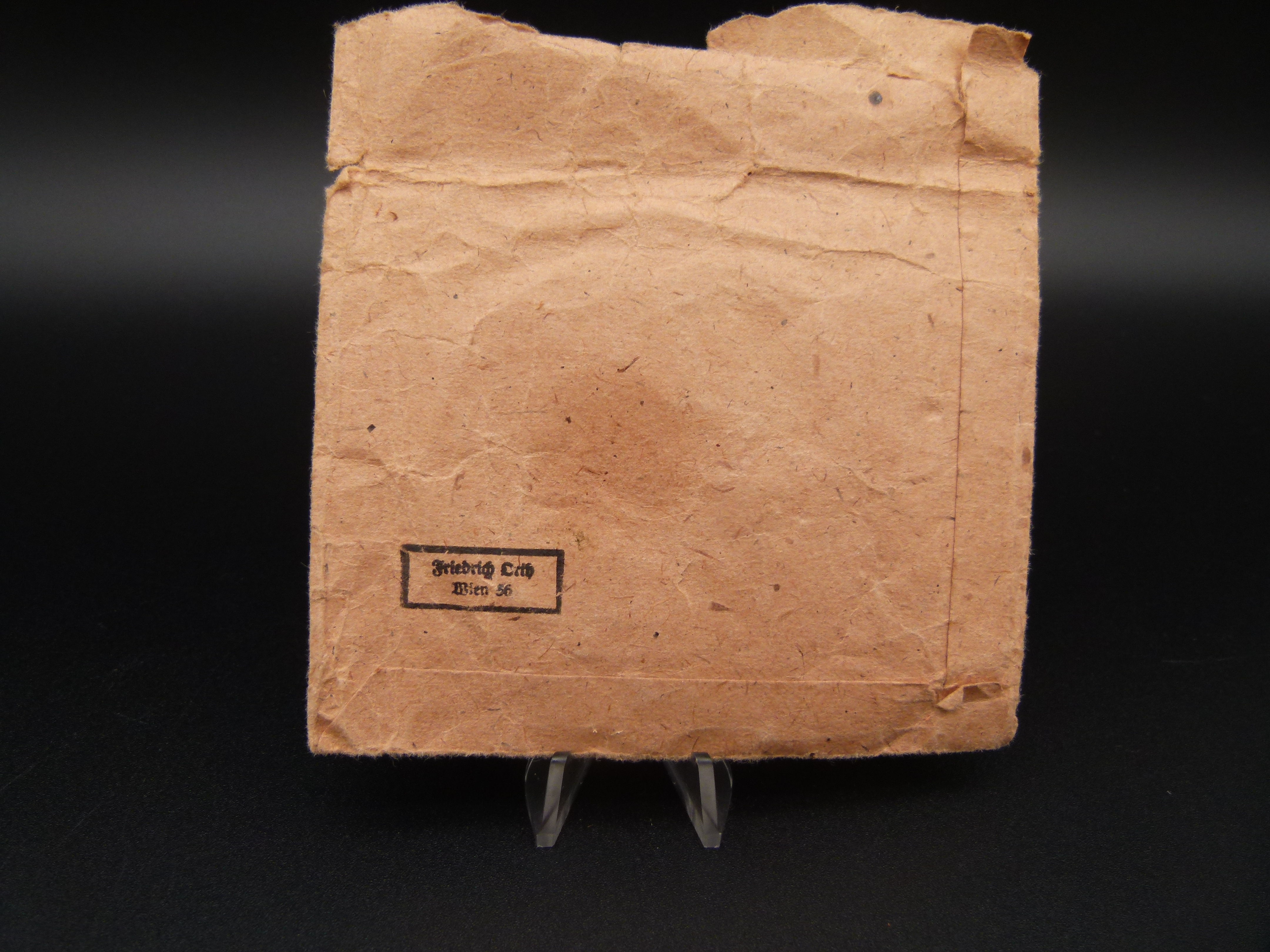 Krimschild Friedrich Orth mit Verleihungstuete