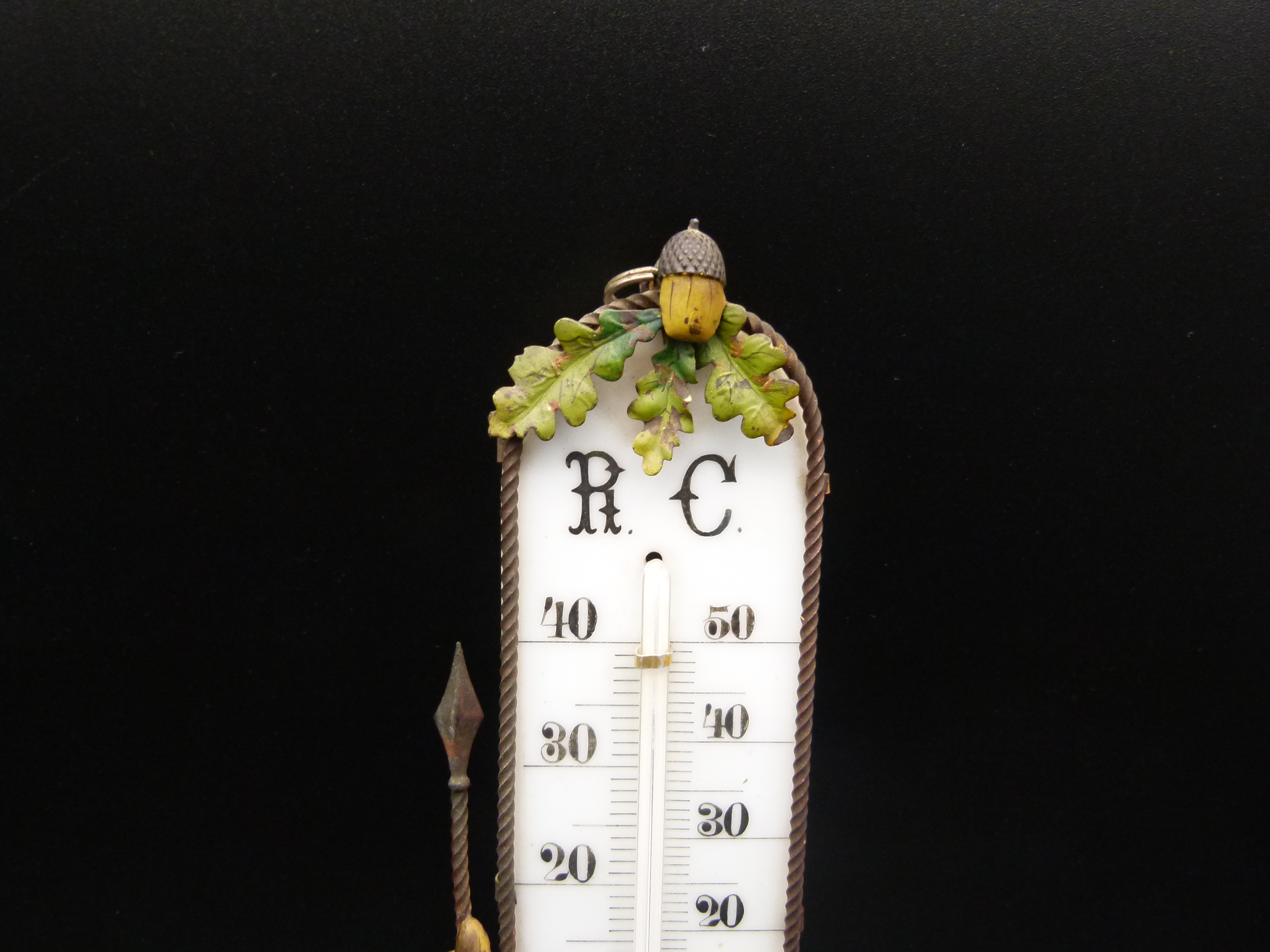 Antikes patriotisches Thermometer Jaegerschaft