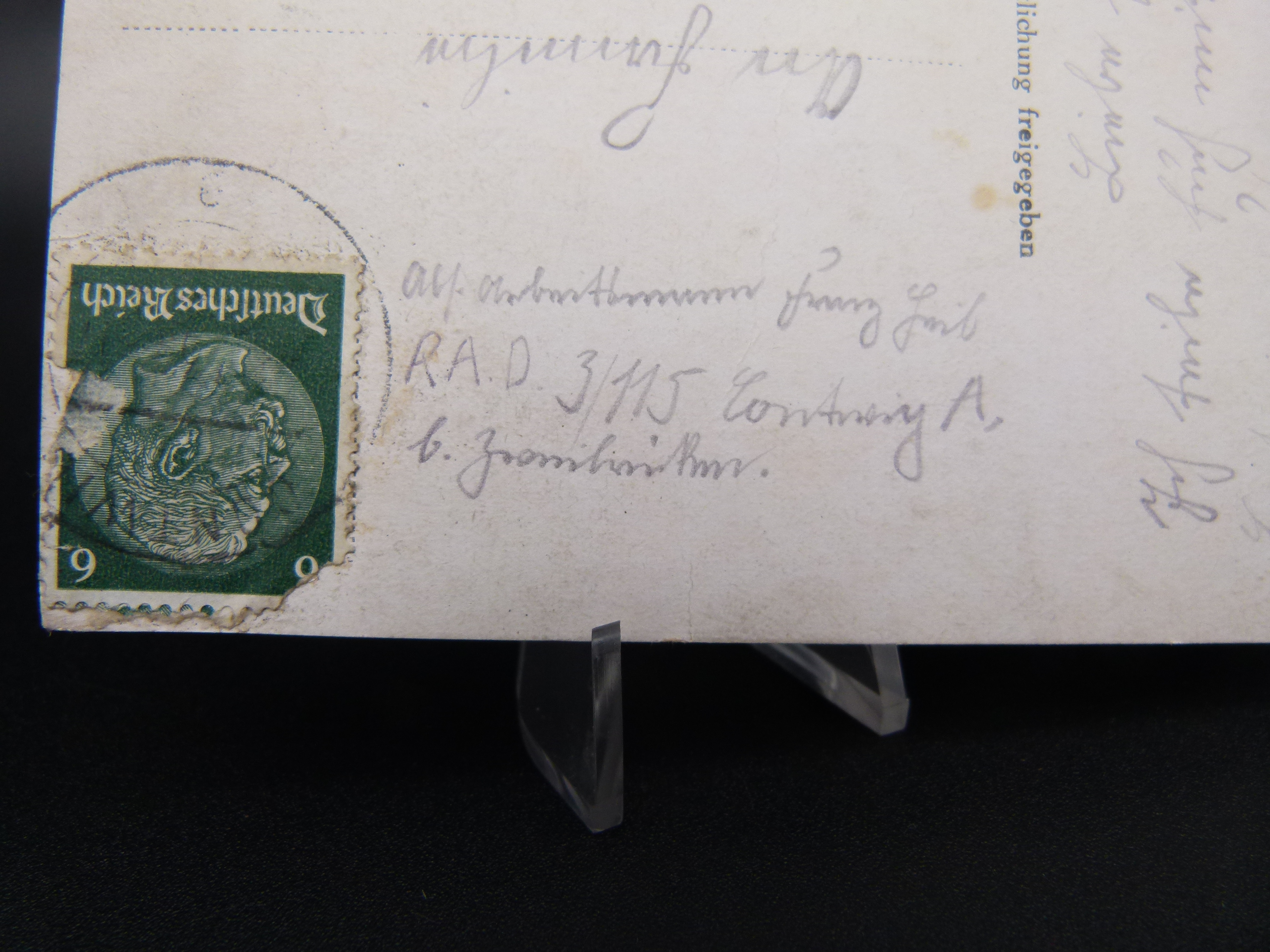 Karte RAD 3/115 Die Treue ist das Mark der Ehre