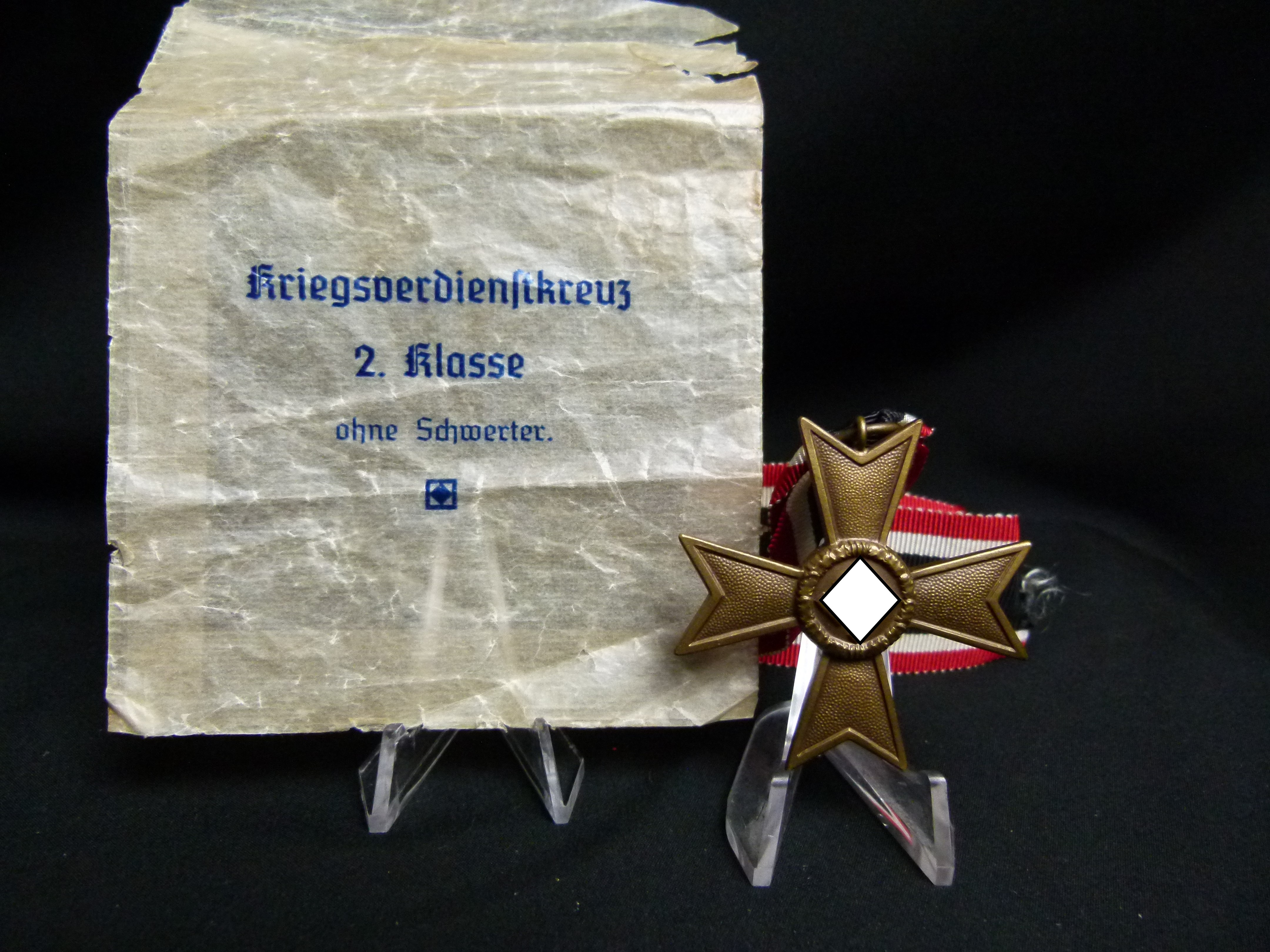 KVK 2. Klasse mit sehr seltener Zellophantuete 