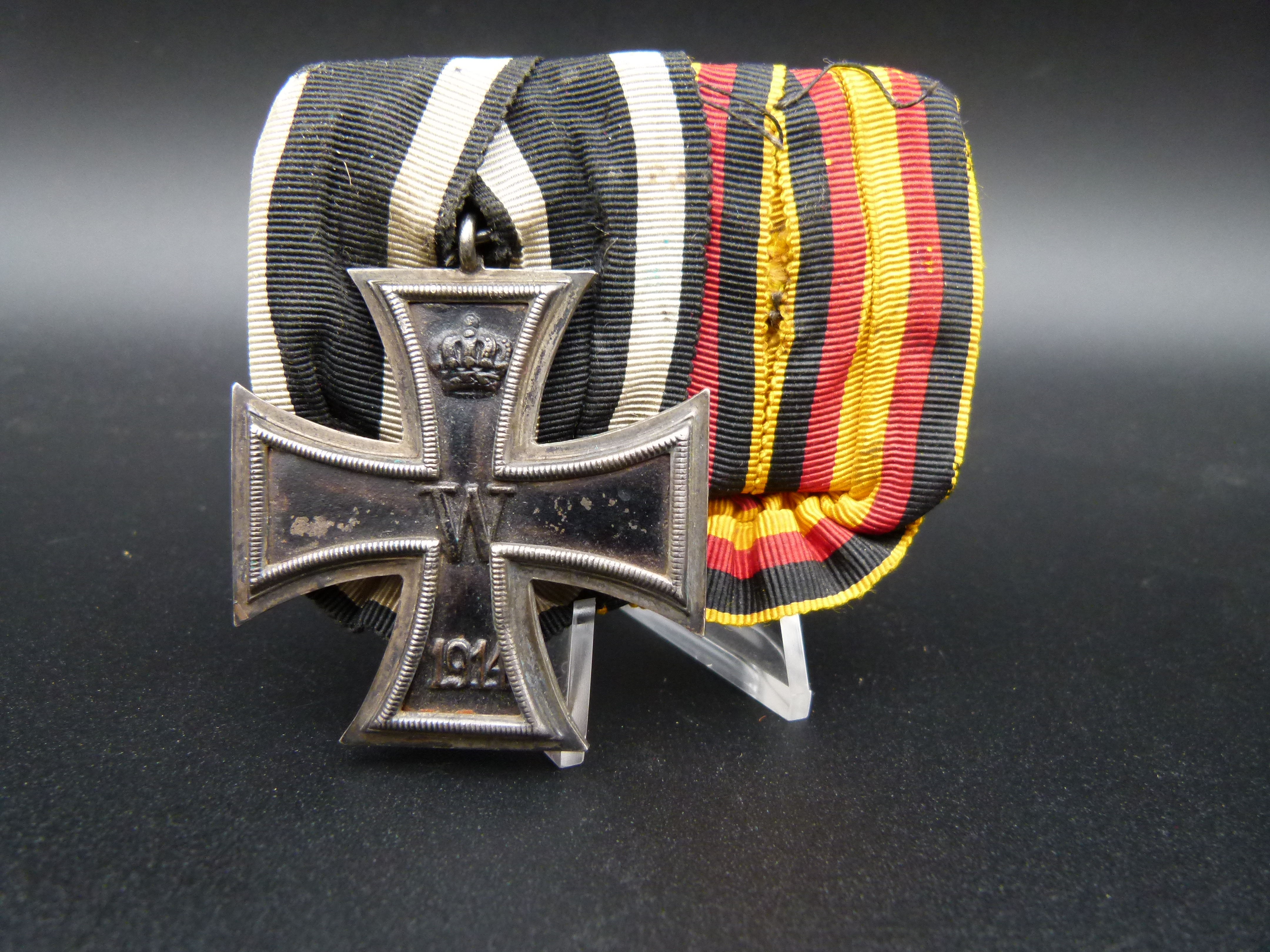 2er Ordensspange Reuss EK2 und Verdienstmedaille