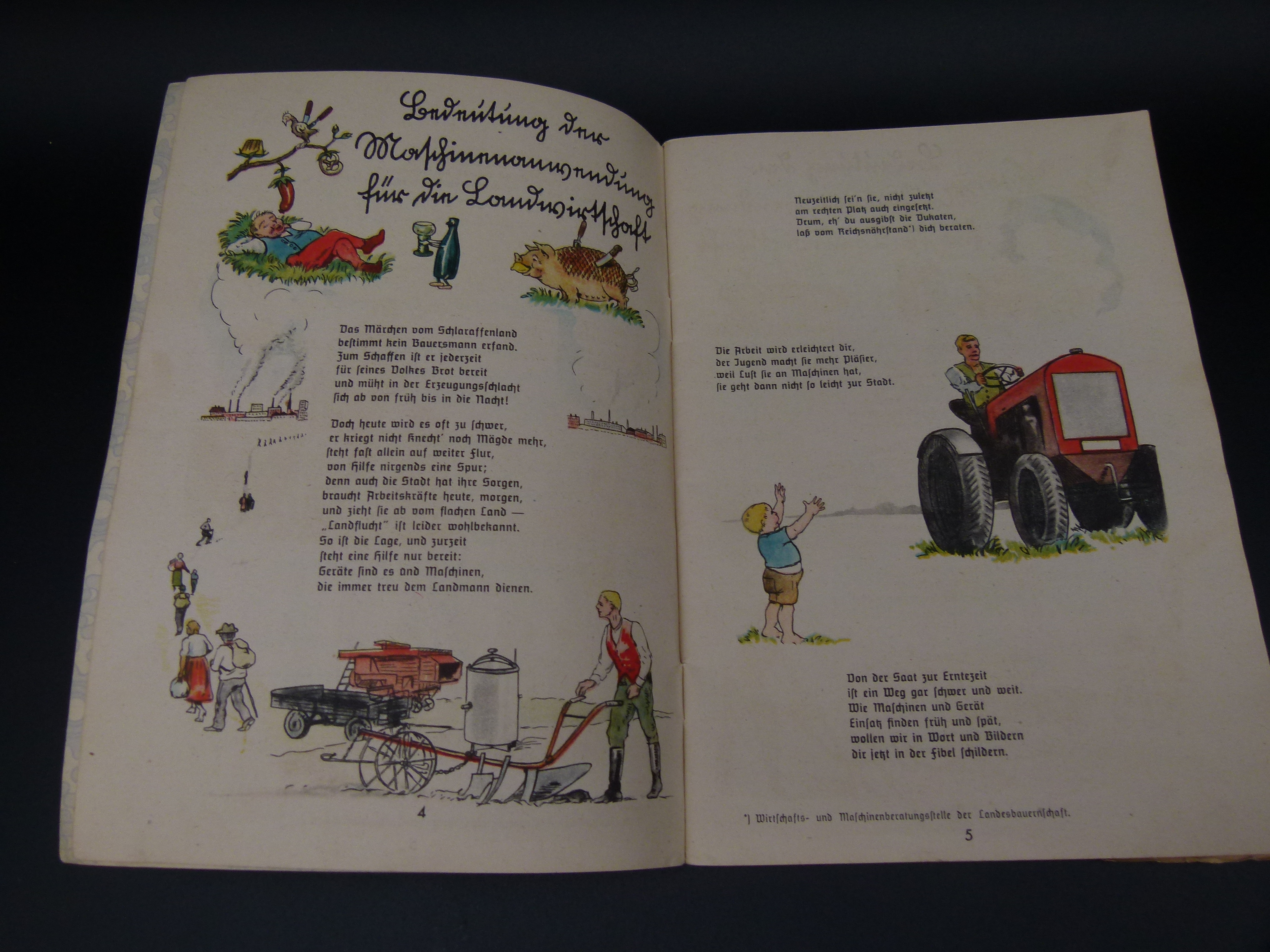 Die lustige Landmaschinen Fibel 1940 selten