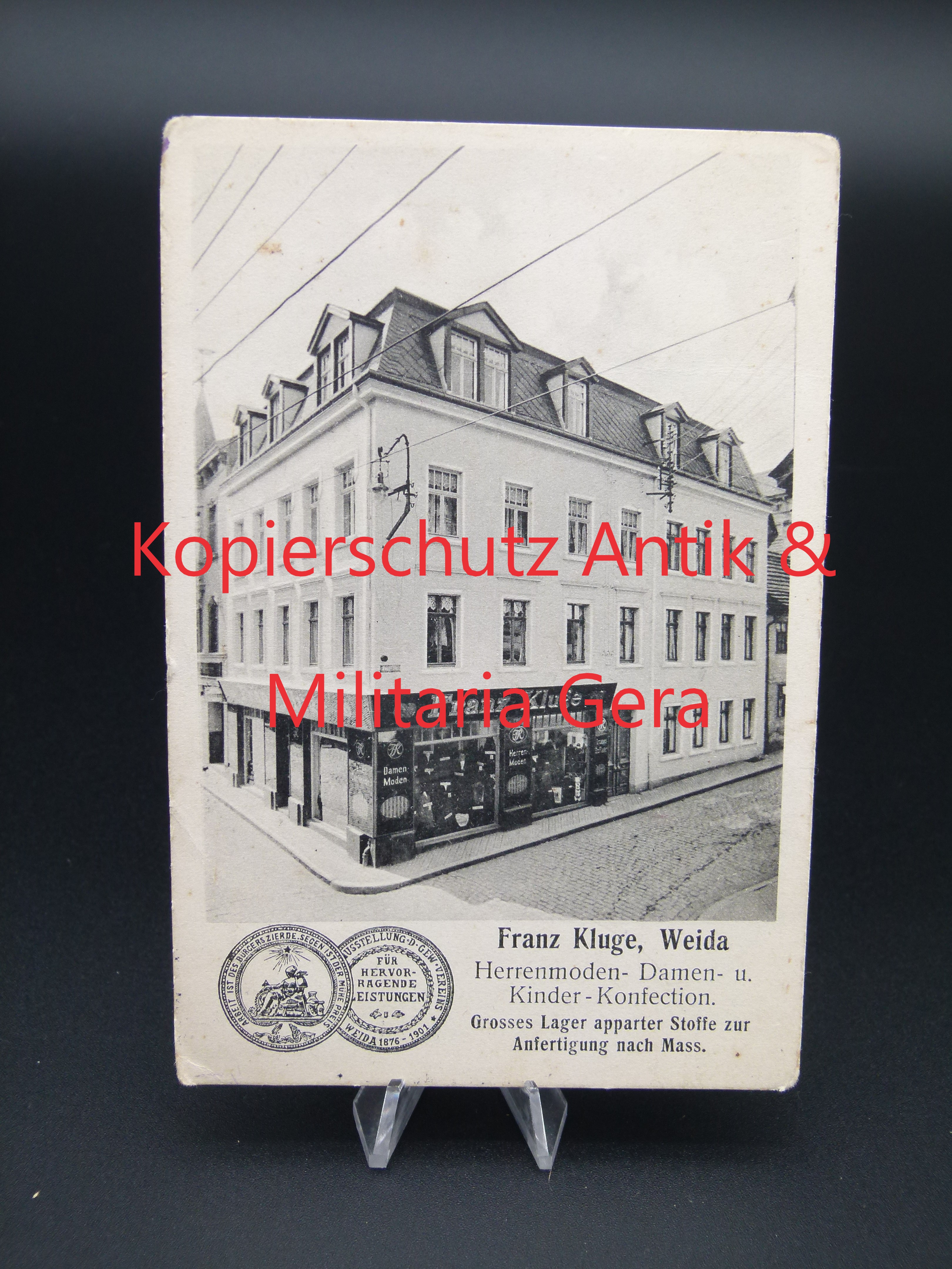 AK Franz Kluge Weida i. Th. seltene Ansichtskarte