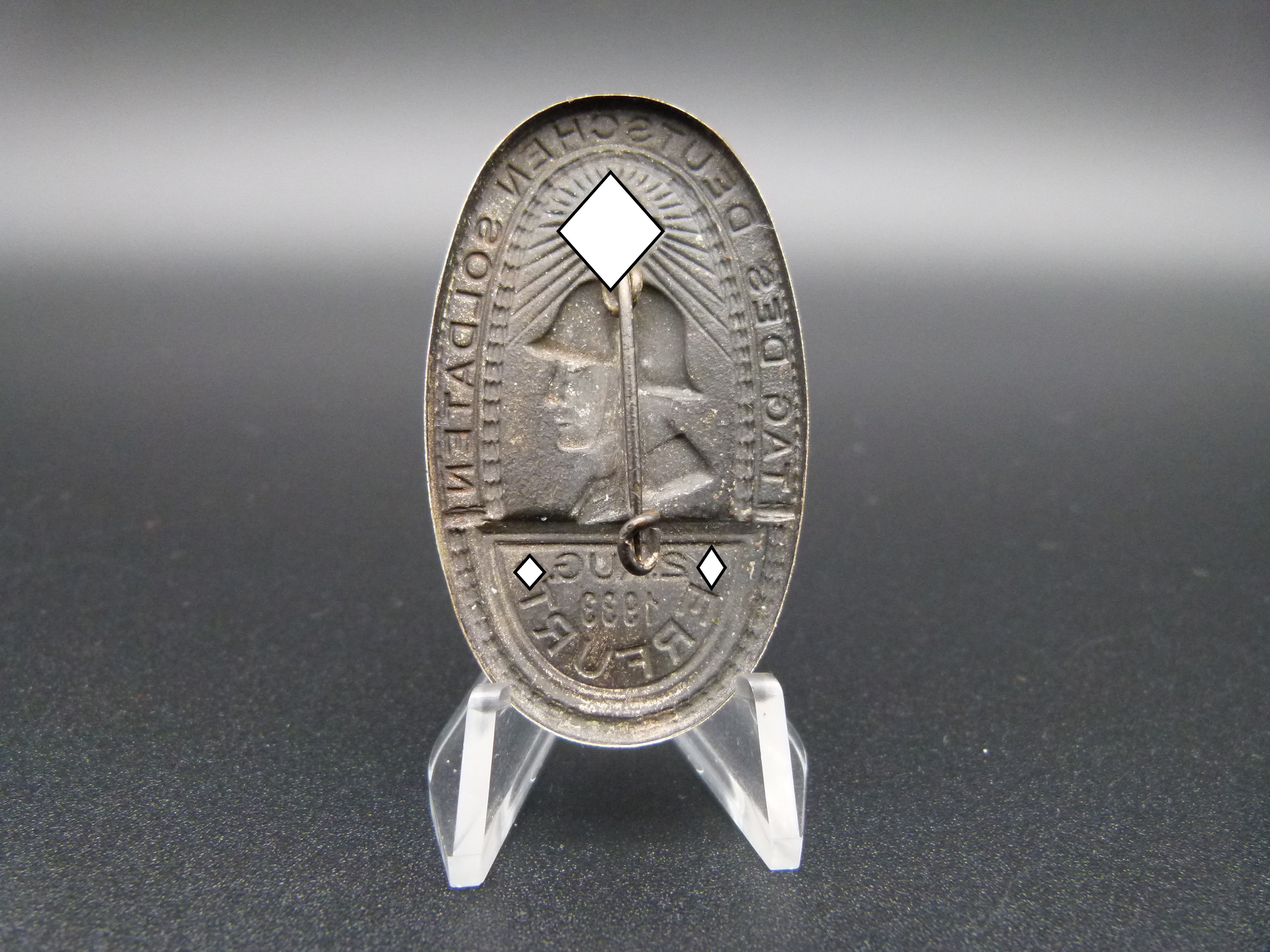 Abzeichen Tag des Deutschen Soldaten 1933 Erfurt