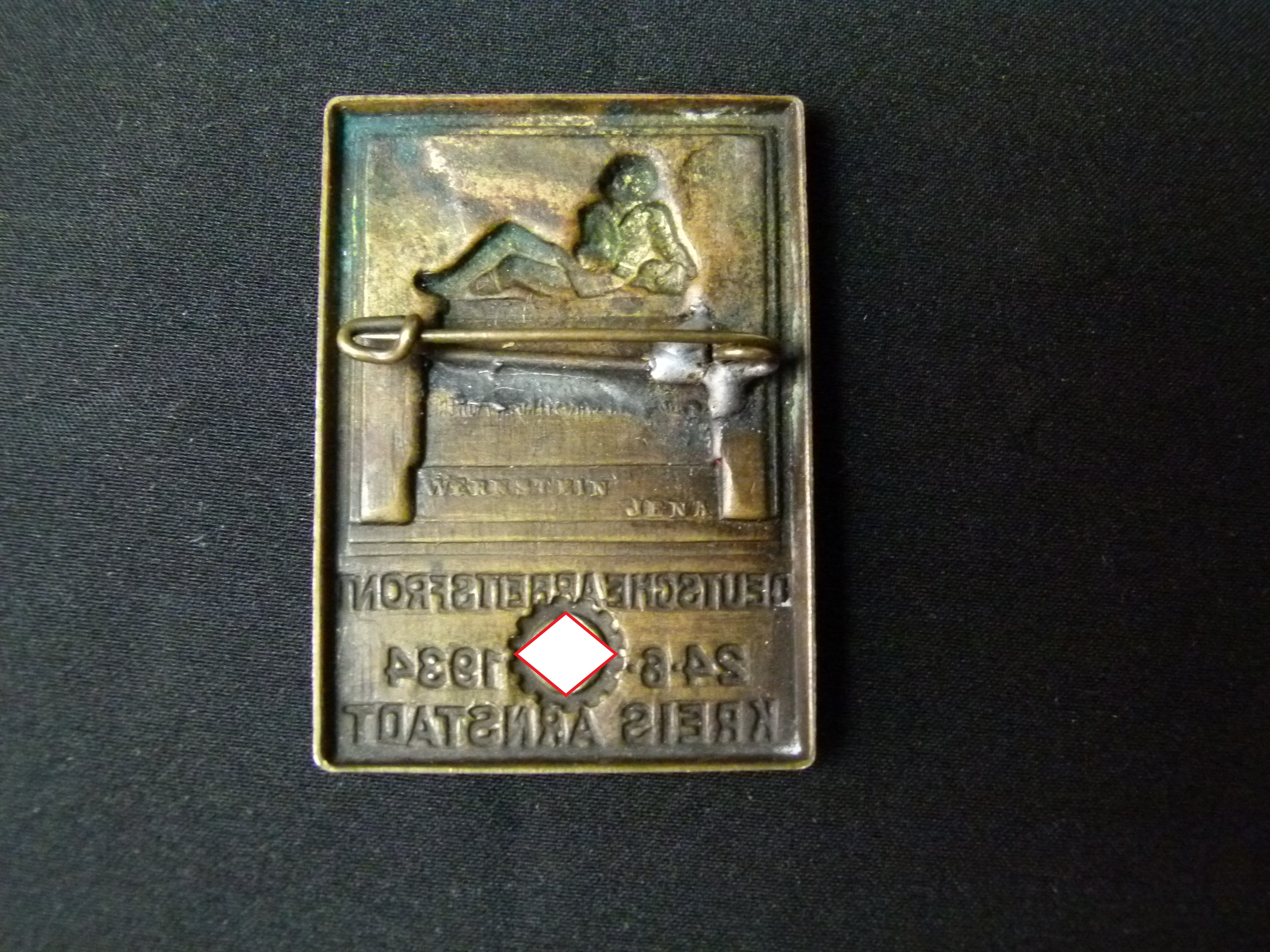 Abzeichen Deutsche Arbeitsfront Kreis Arnstadt 1934