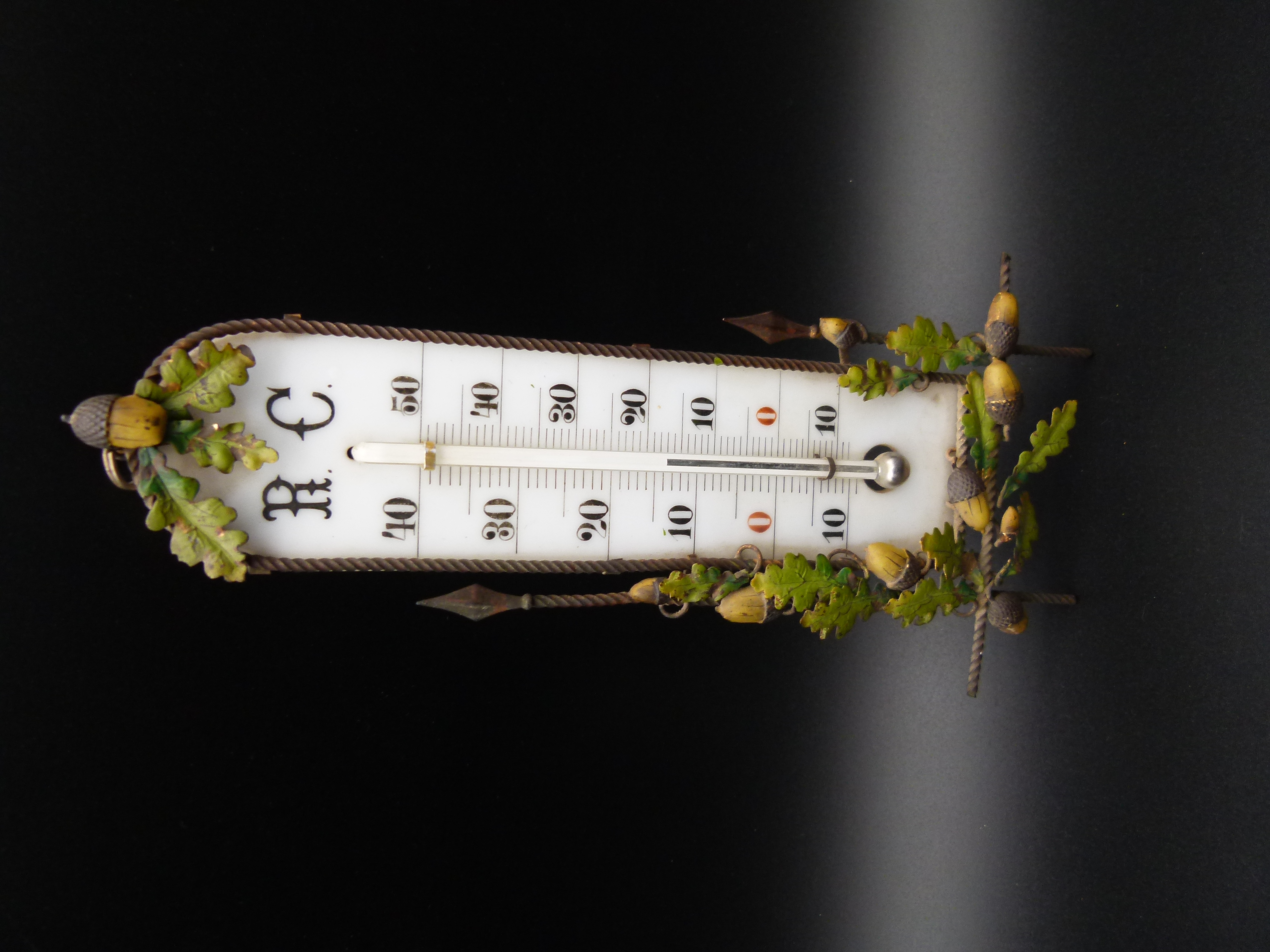 Antikes patriotisches Thermometer Jaegerschaft