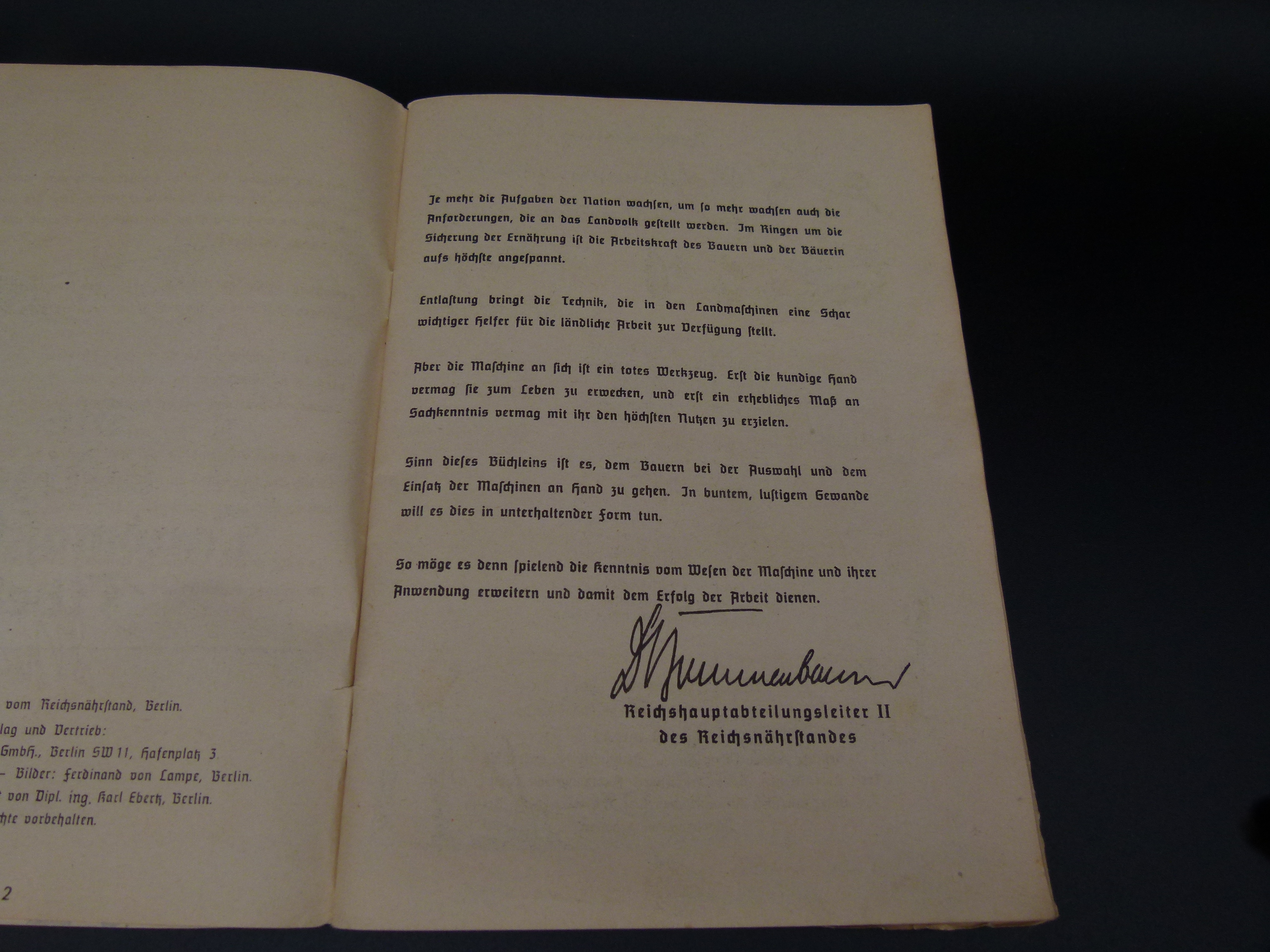 Die lustige Landmaschinen Fibel 1940 selten