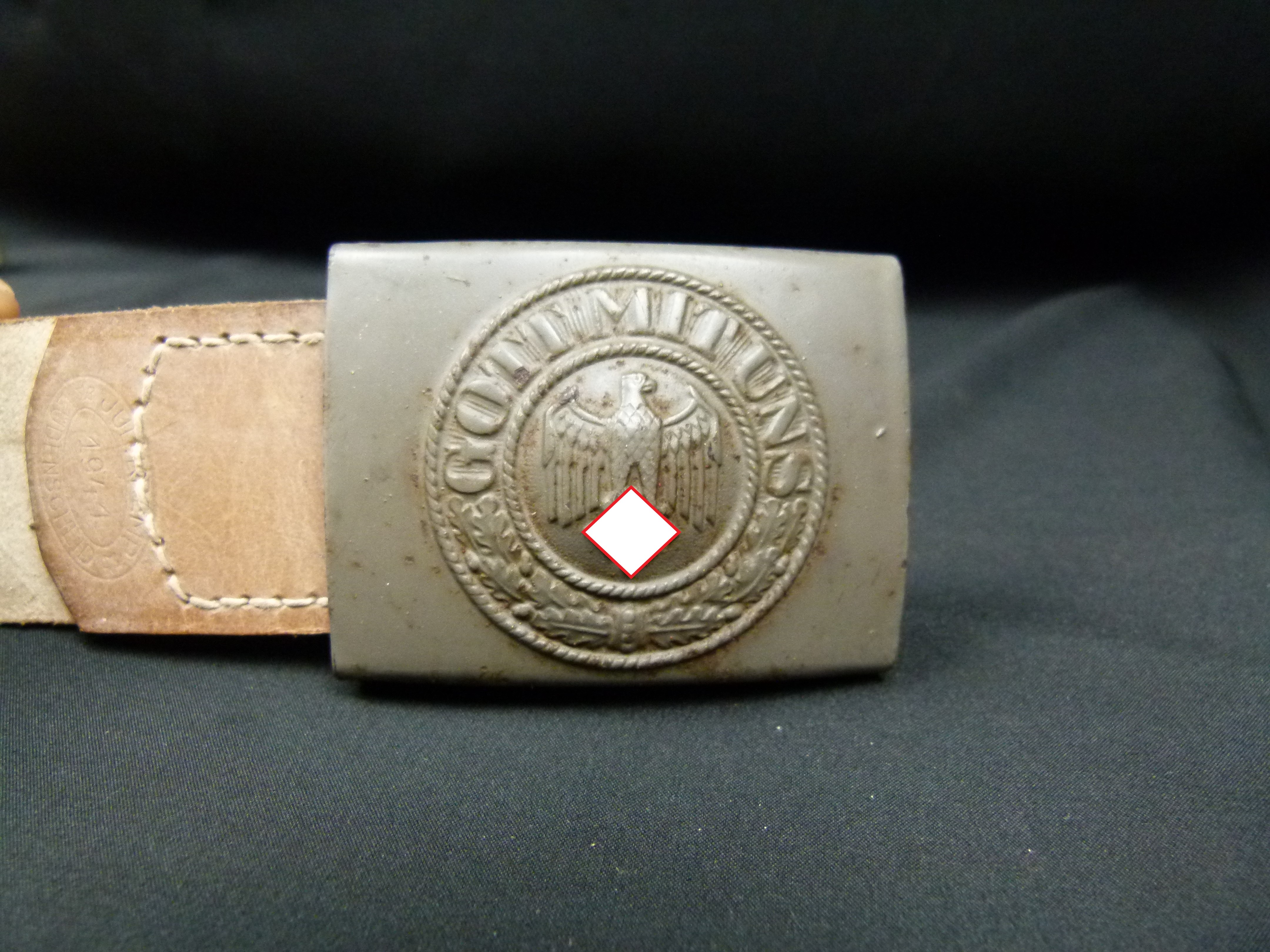 Koppelschloss feldgrau mit Widerhalt J. Kremp 1941