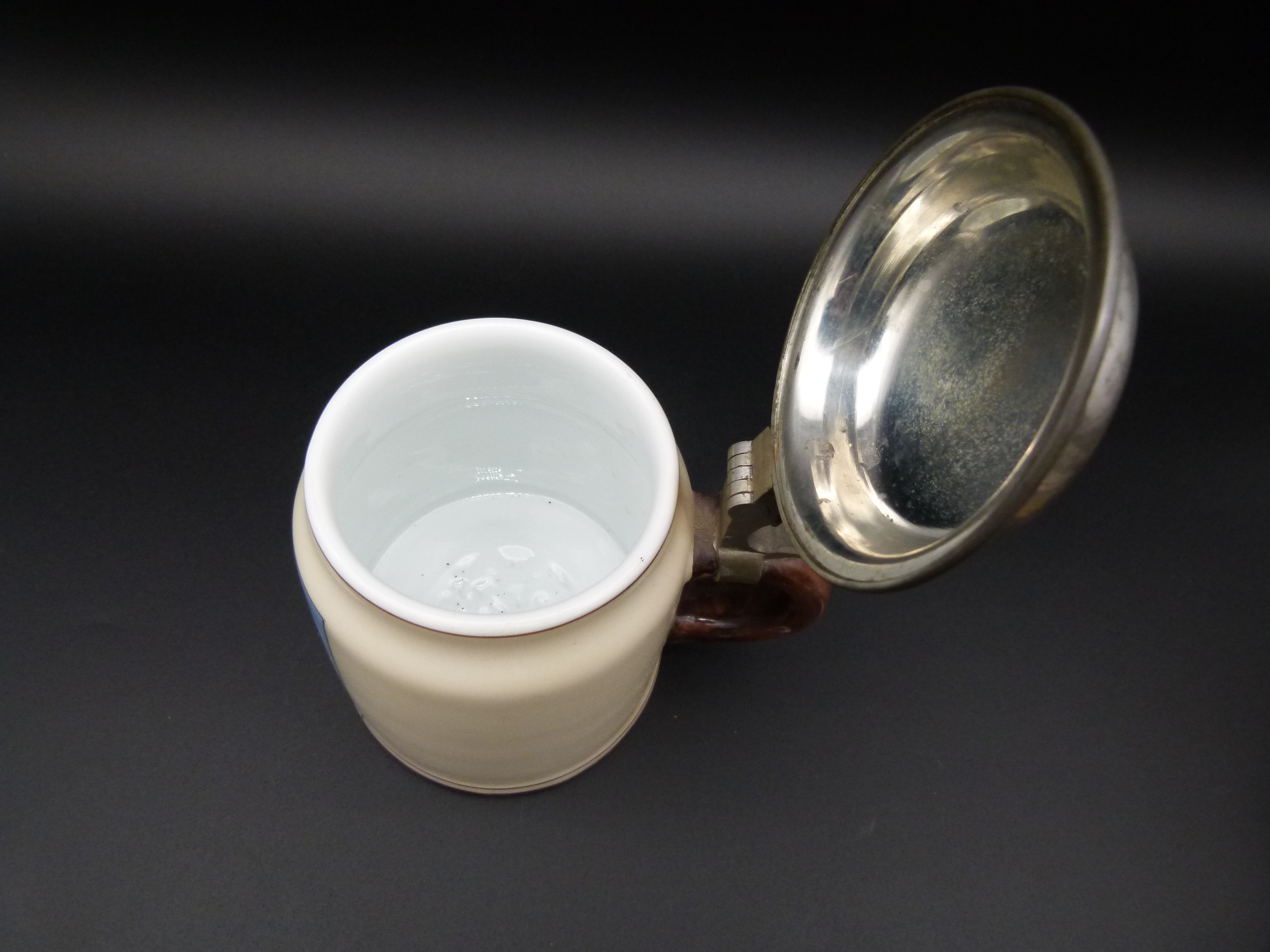 Antiker Bierkrug Glueck Auf Ausstellung 1906 Zwickau