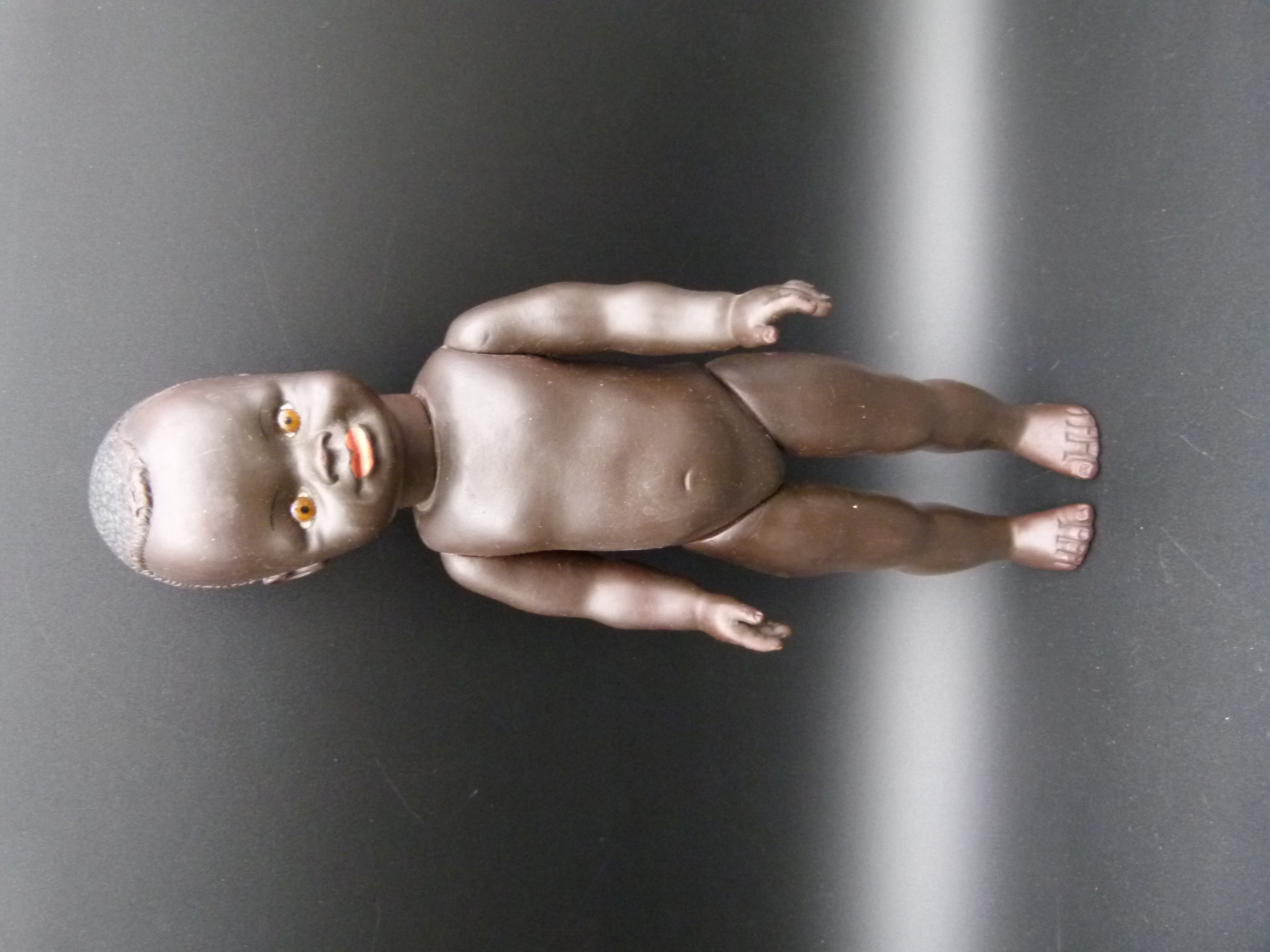 Kinder Puppe Afrikaner Mohr 50er Jahre aus Gummi