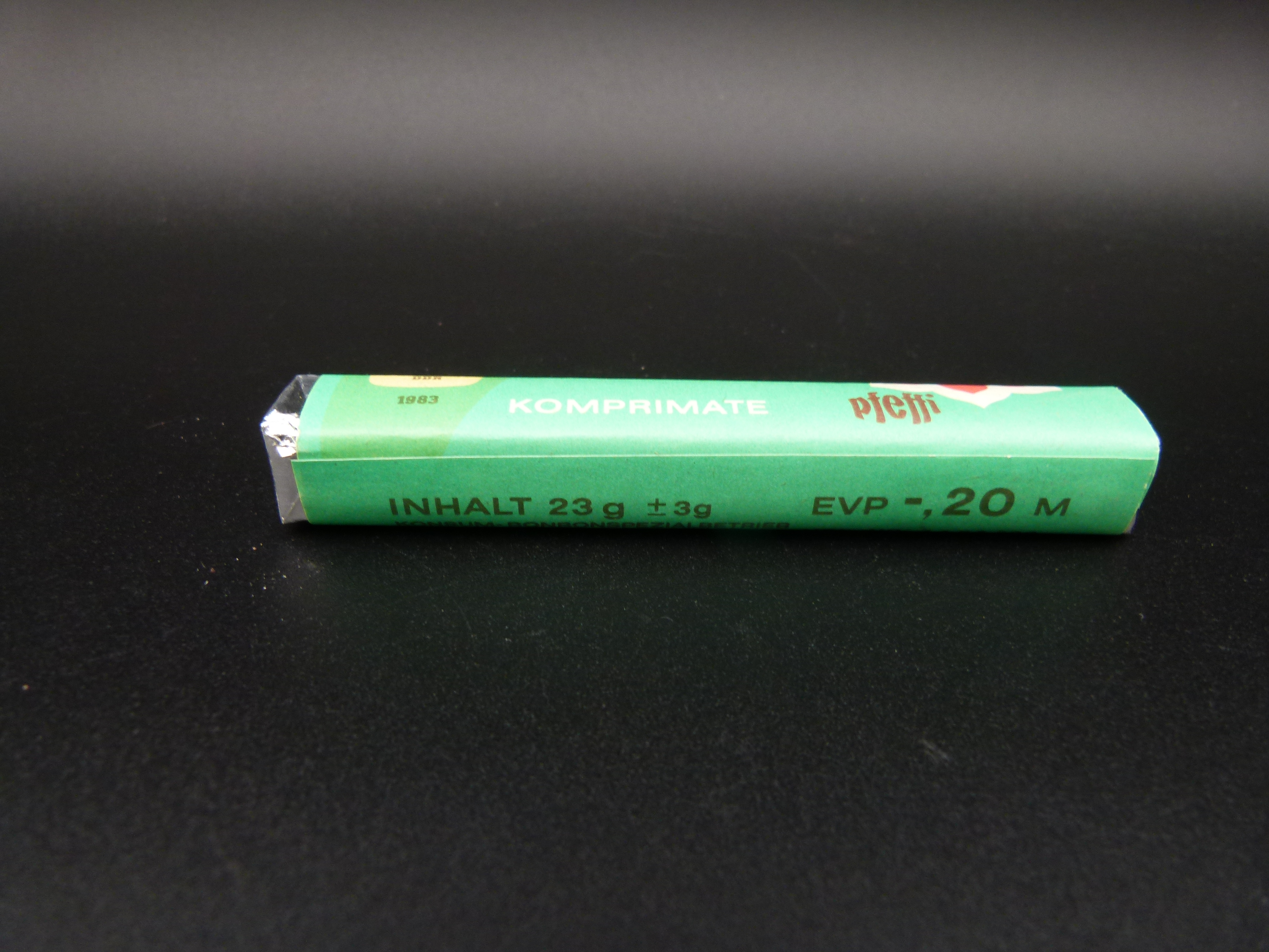Original Packung große Pfeffis DDR 23 gramm selten