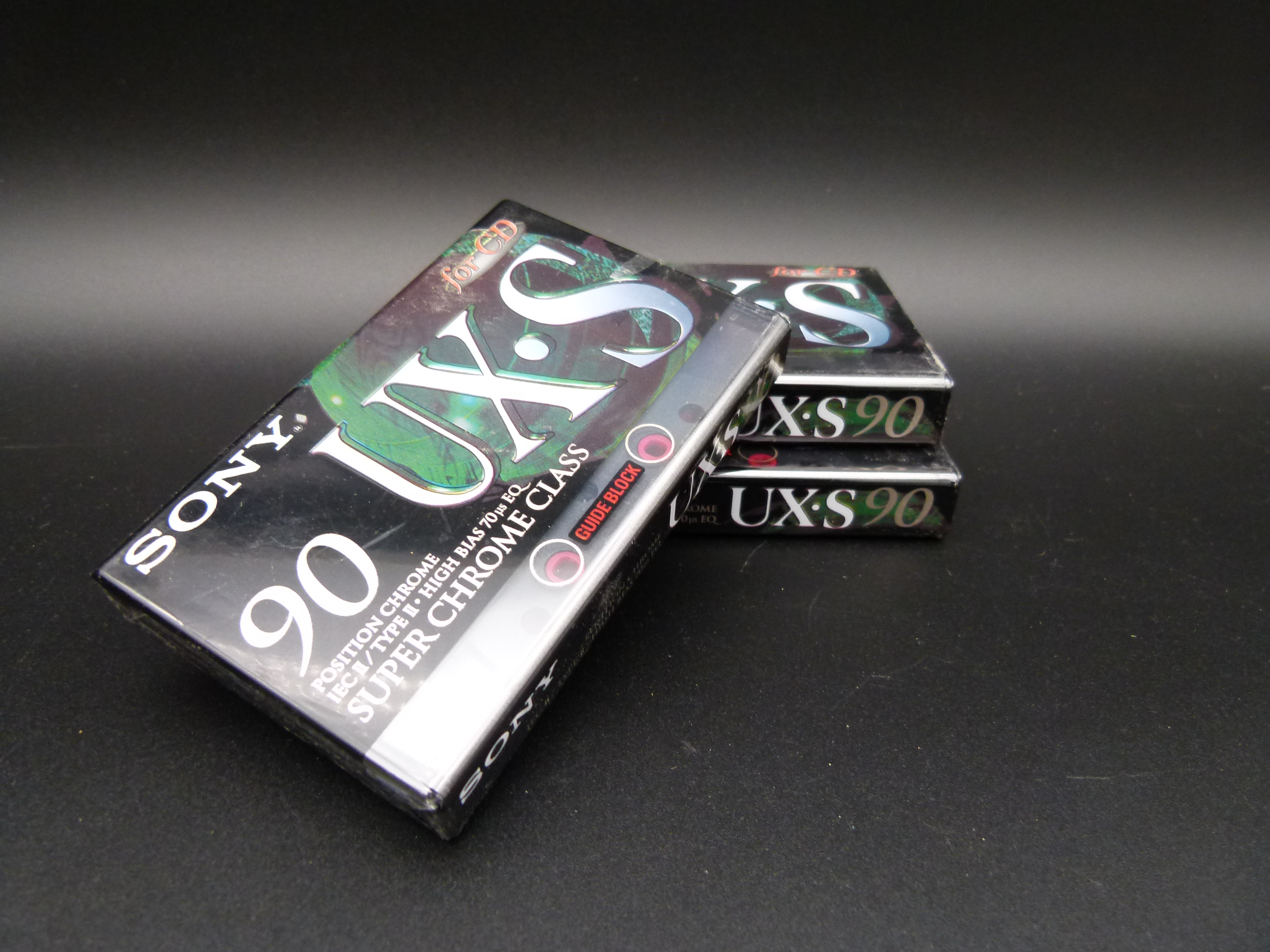 3 Kassetten Sony UX S 90 Super Chrom OVP fuer CD