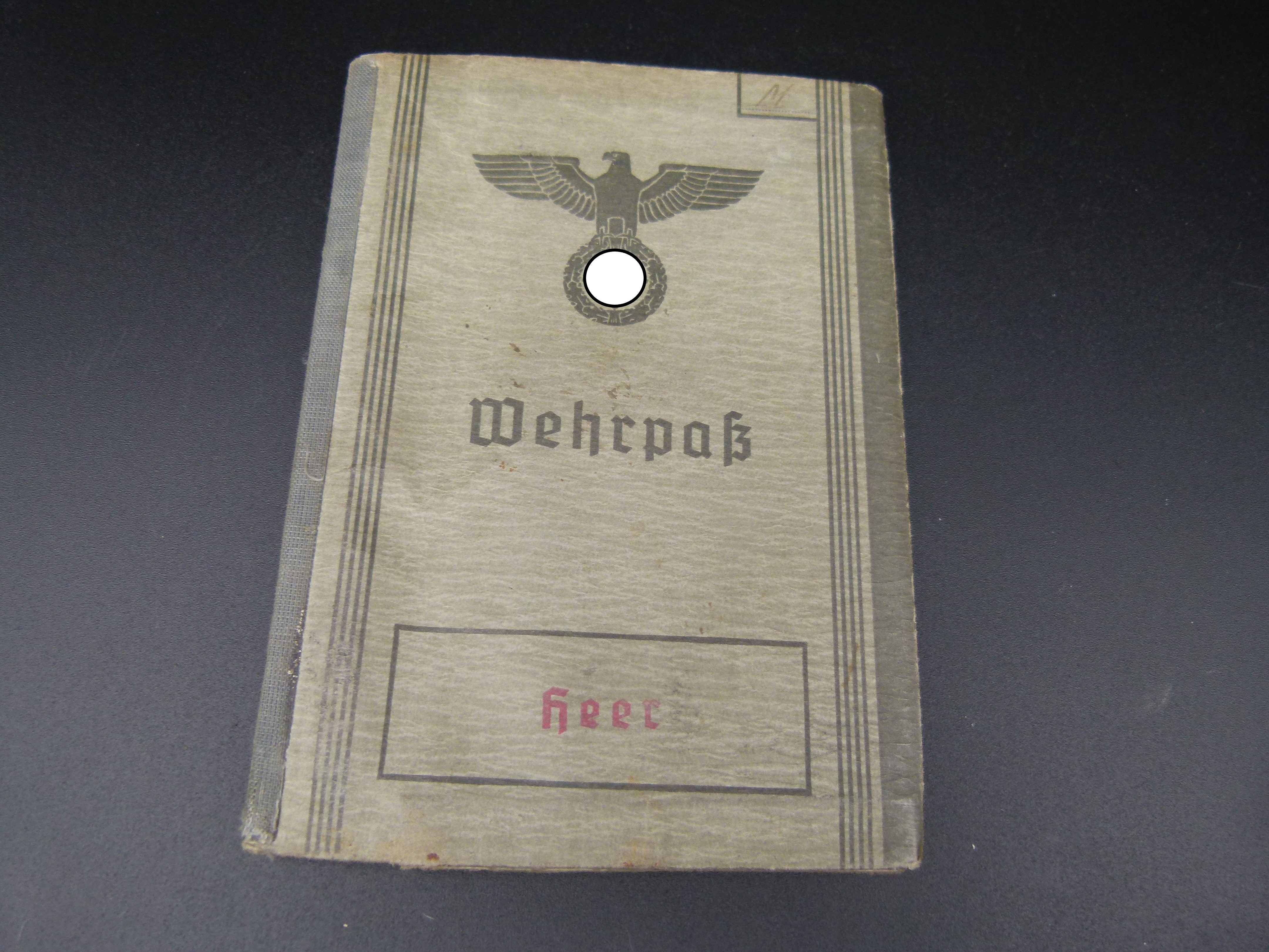 Wehrpaß Infanterie Reg. 11 Polen Frankreich Orden 