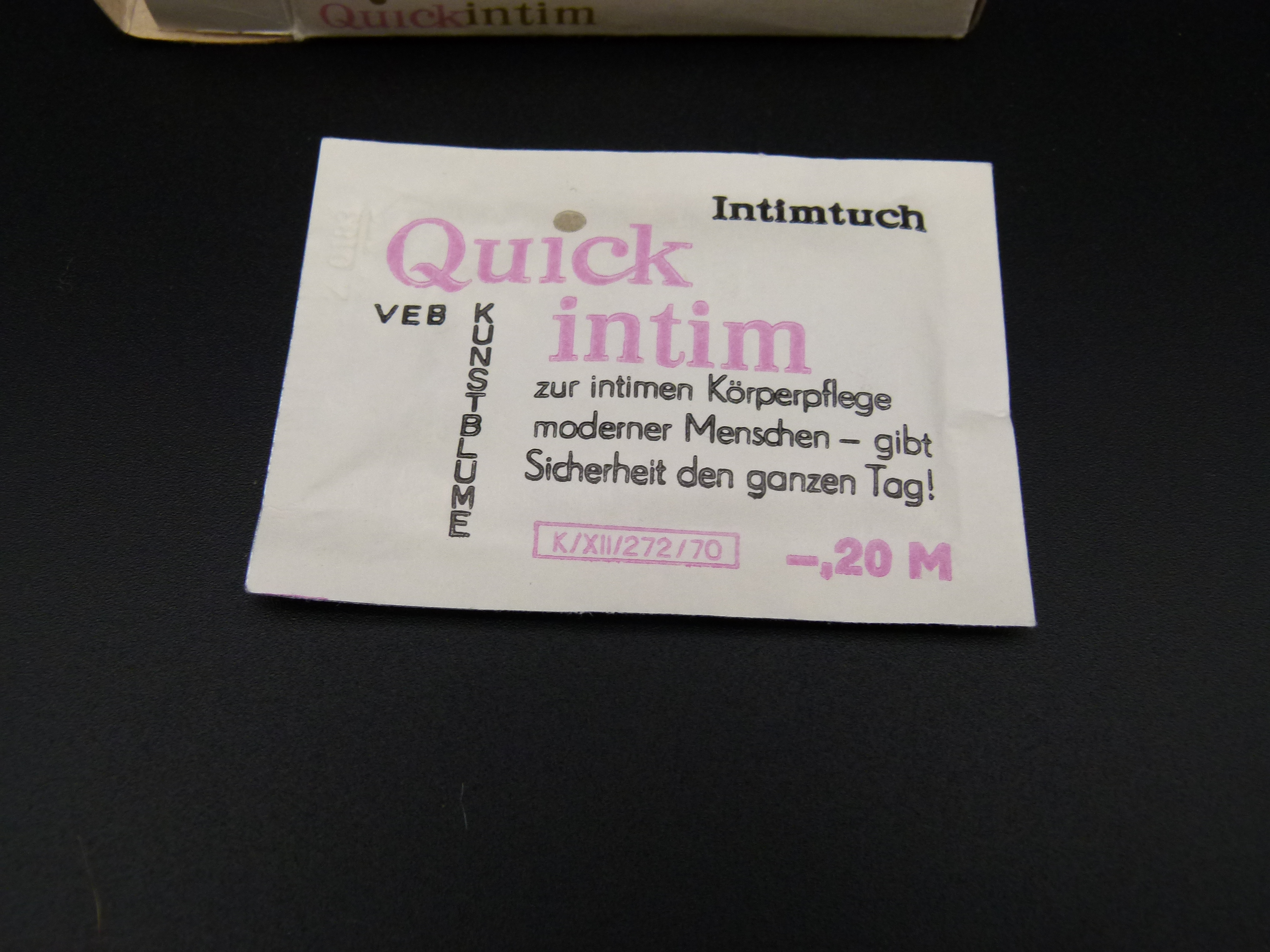 Quick Intim Intimtuecher in OVP DDR Ware