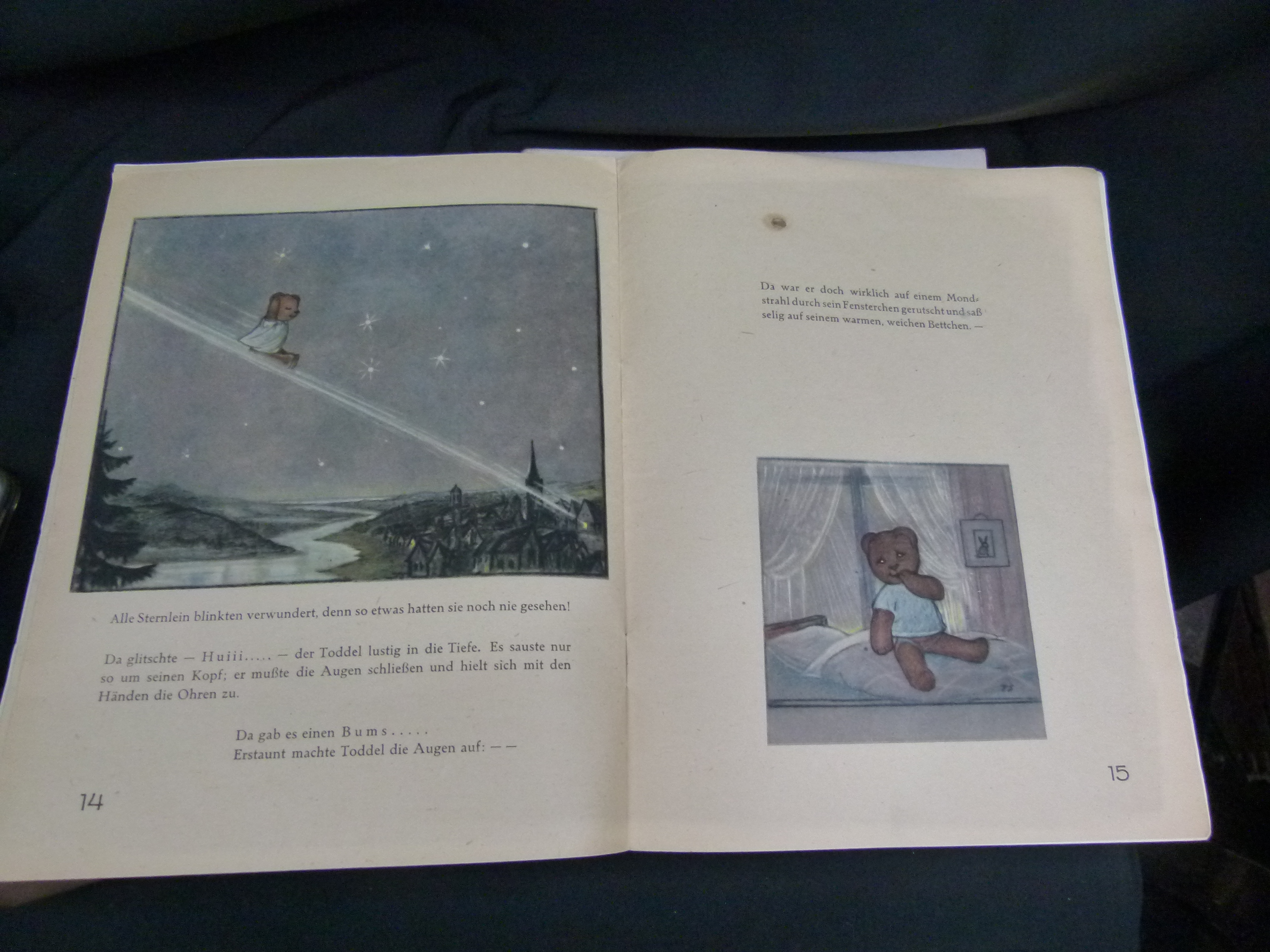 Altes Kinderbuch Toddels Traum von den Glocken