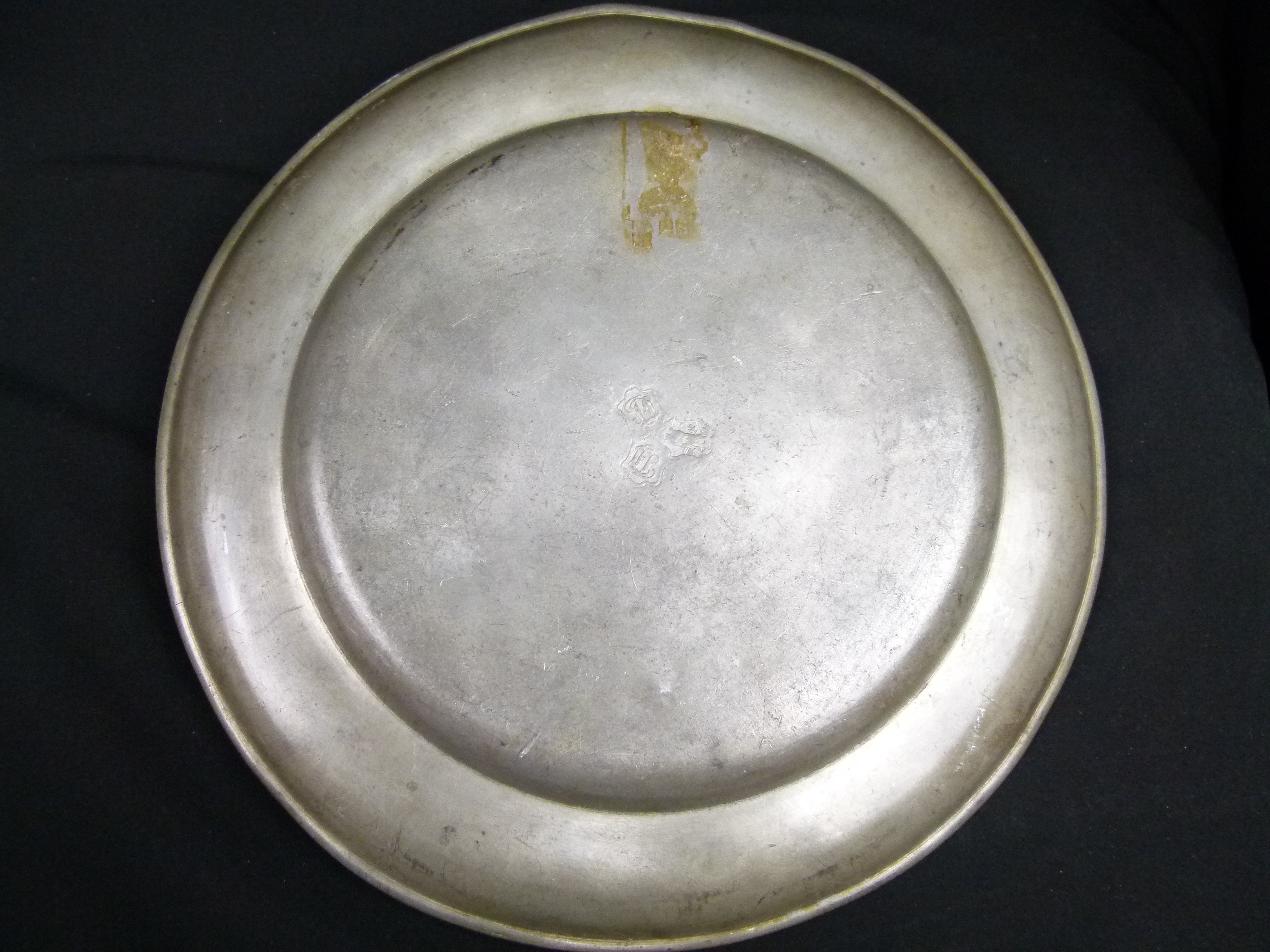  Zinnteller National Garde zu Zoeblitz 1822 Sachsen