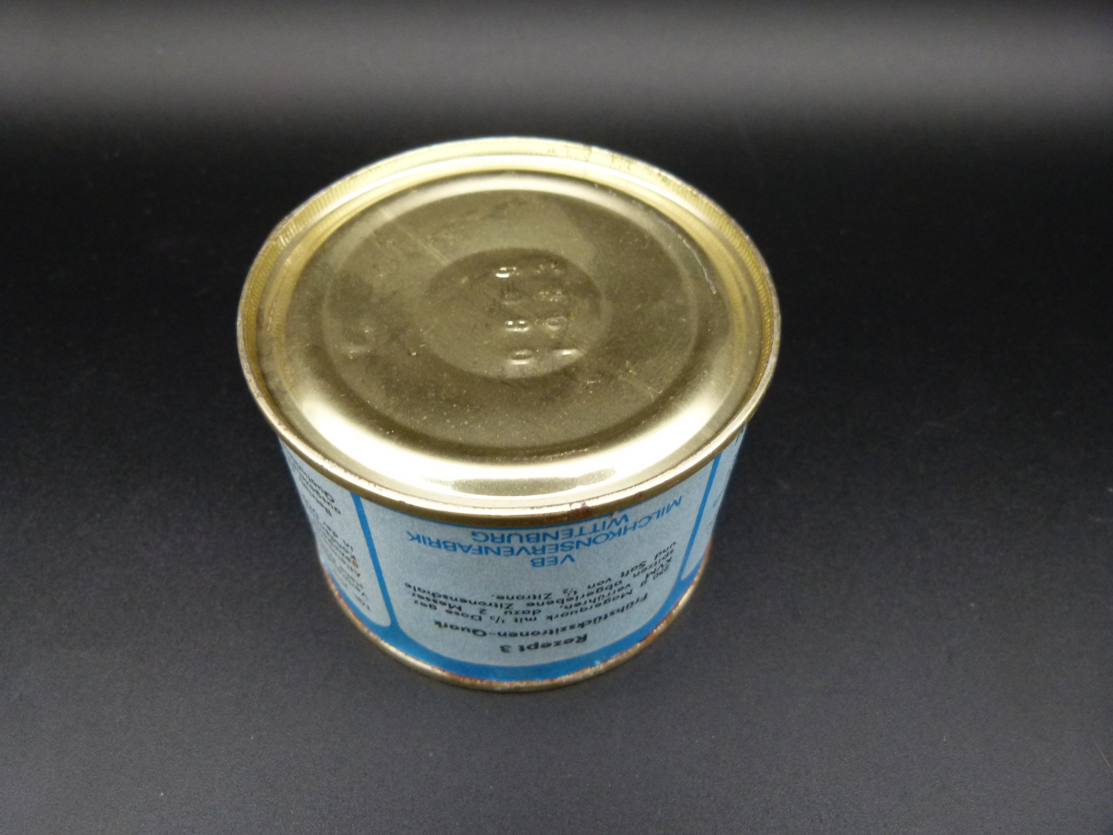 DDR Kondensvollmilch gezuckert ungeoeffnet VEB