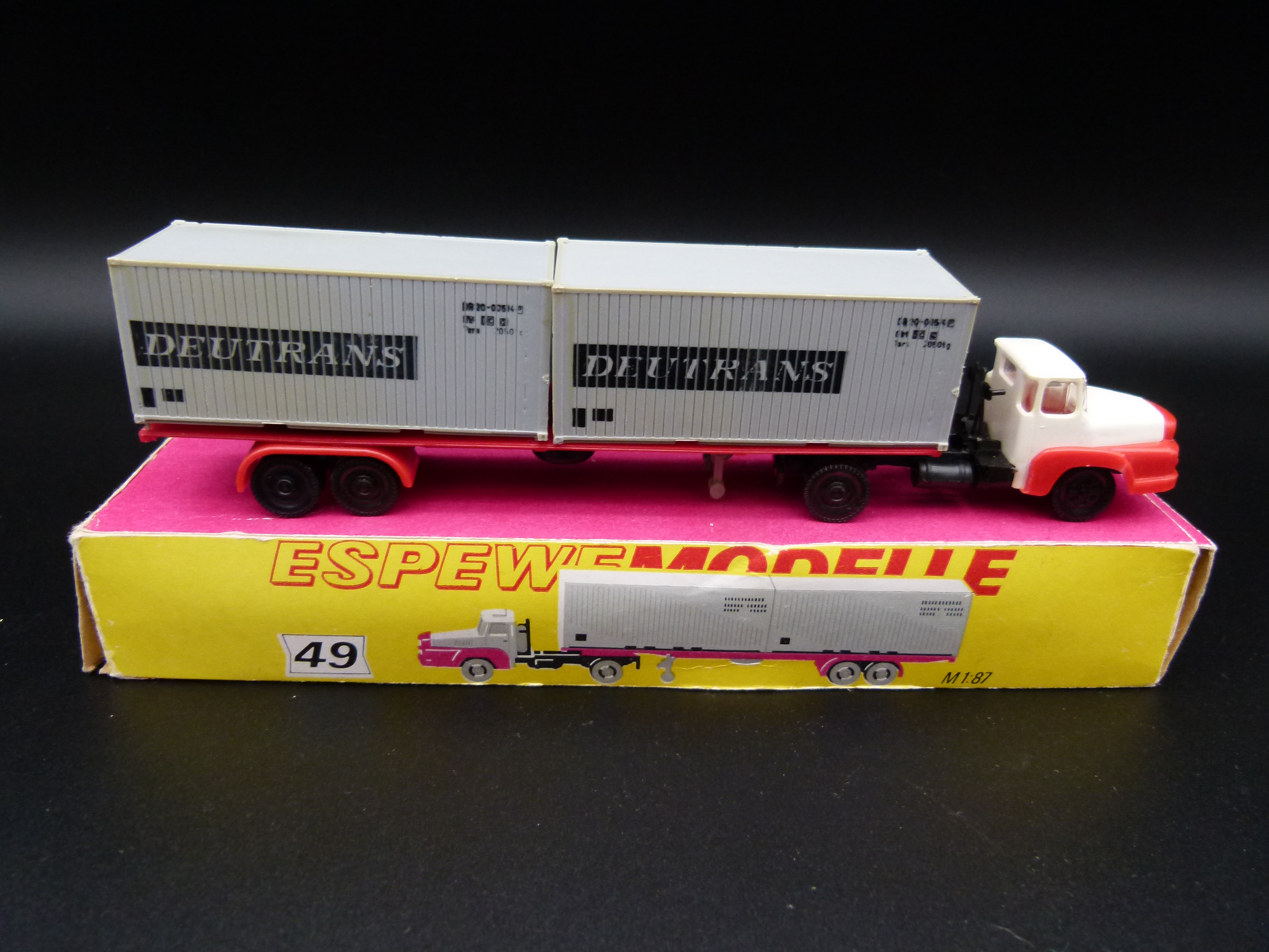 Espewe Modell 49 Sattelzug Deutrans DDR Modell  
