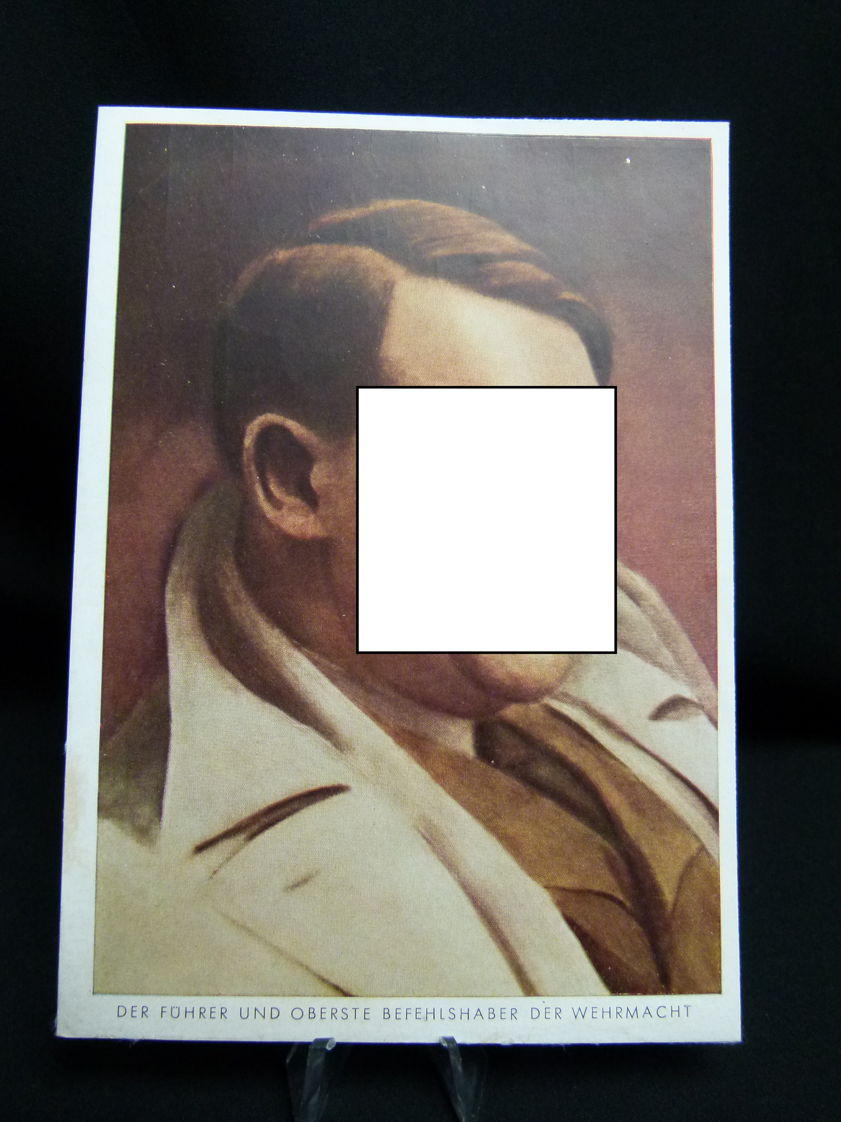 Farbige Propagandakarte des Fuehrers Adolf Hitler