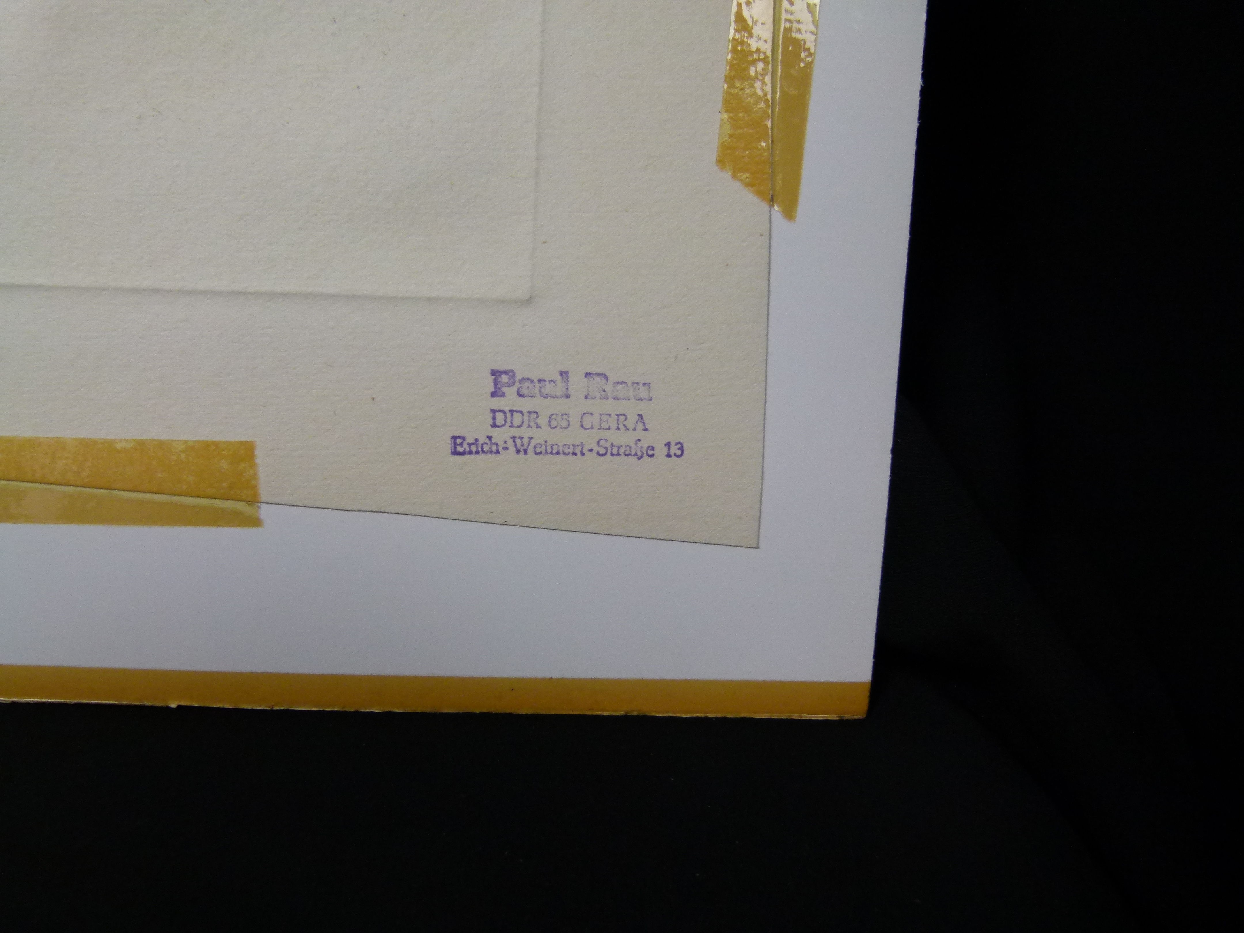 Paul Rau Kunstwerk 1979 Rudolstadt limit. 11 von 20 